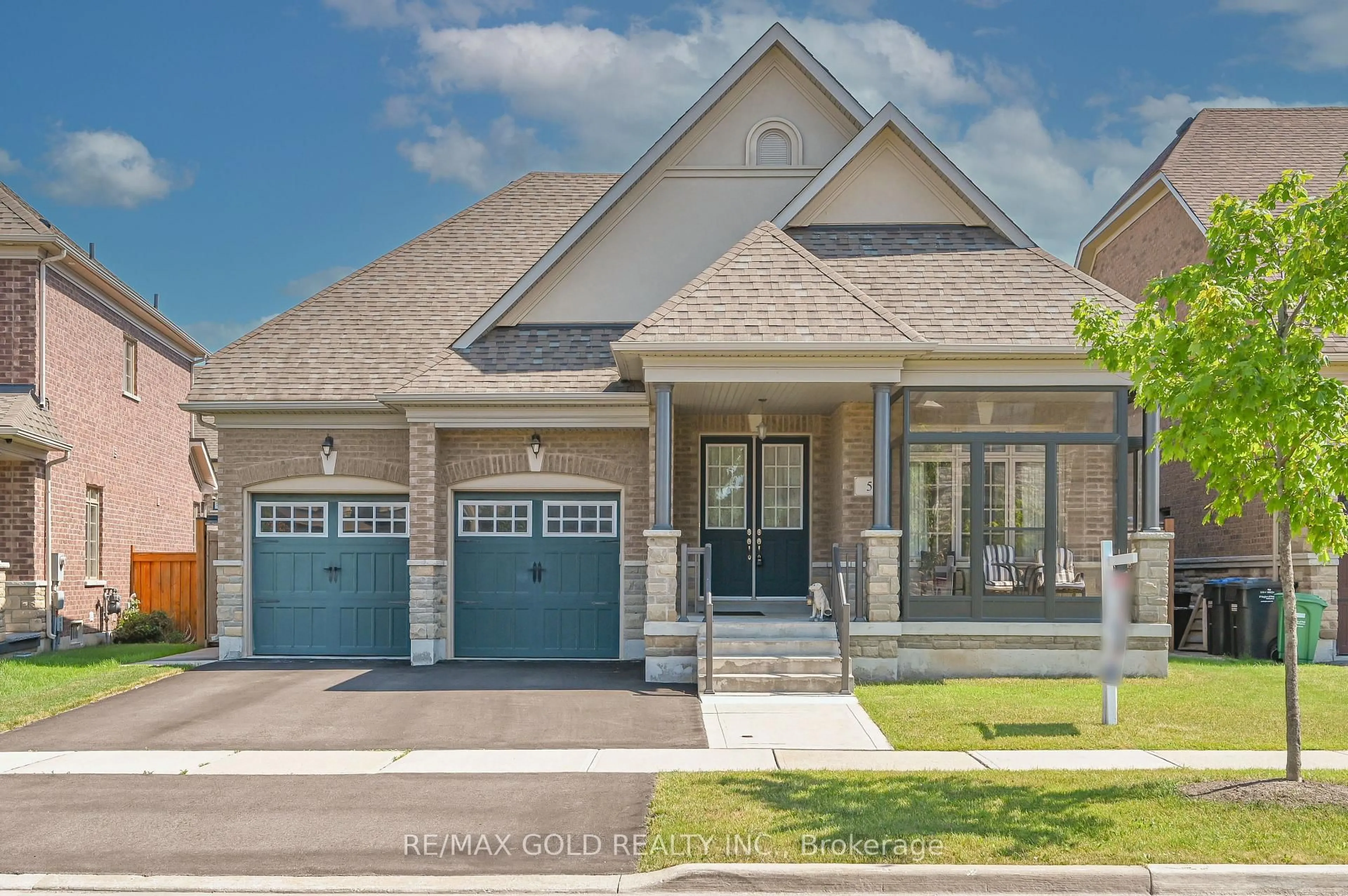 Home with brick exterior material, street for 5 Falkland Rd, Brampton Ontario L6P 4C3
