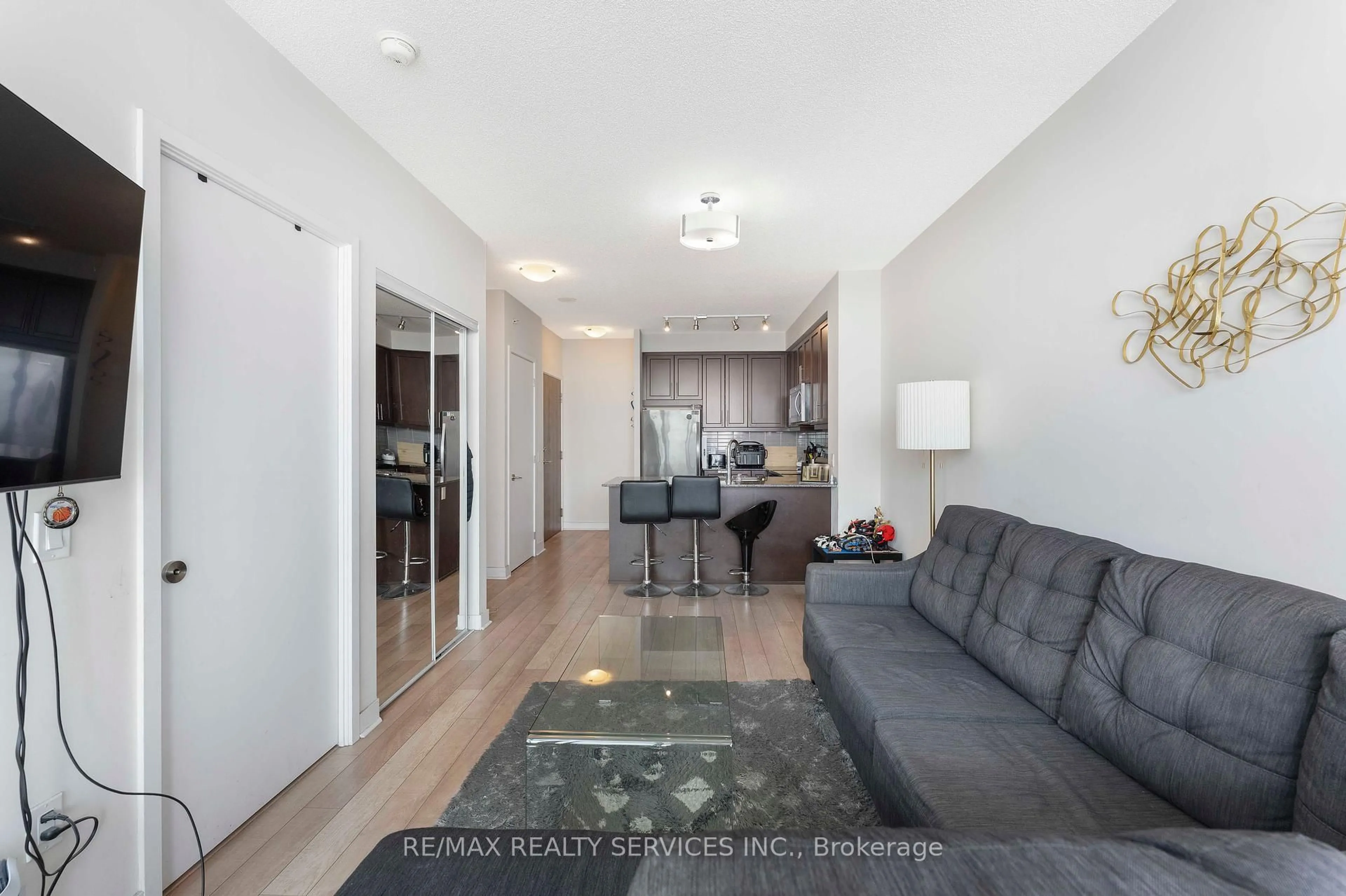 Living room with furniture, unknown for 3975 Grand Park Dr #1506, Mississauga Ontario L5B 0K4