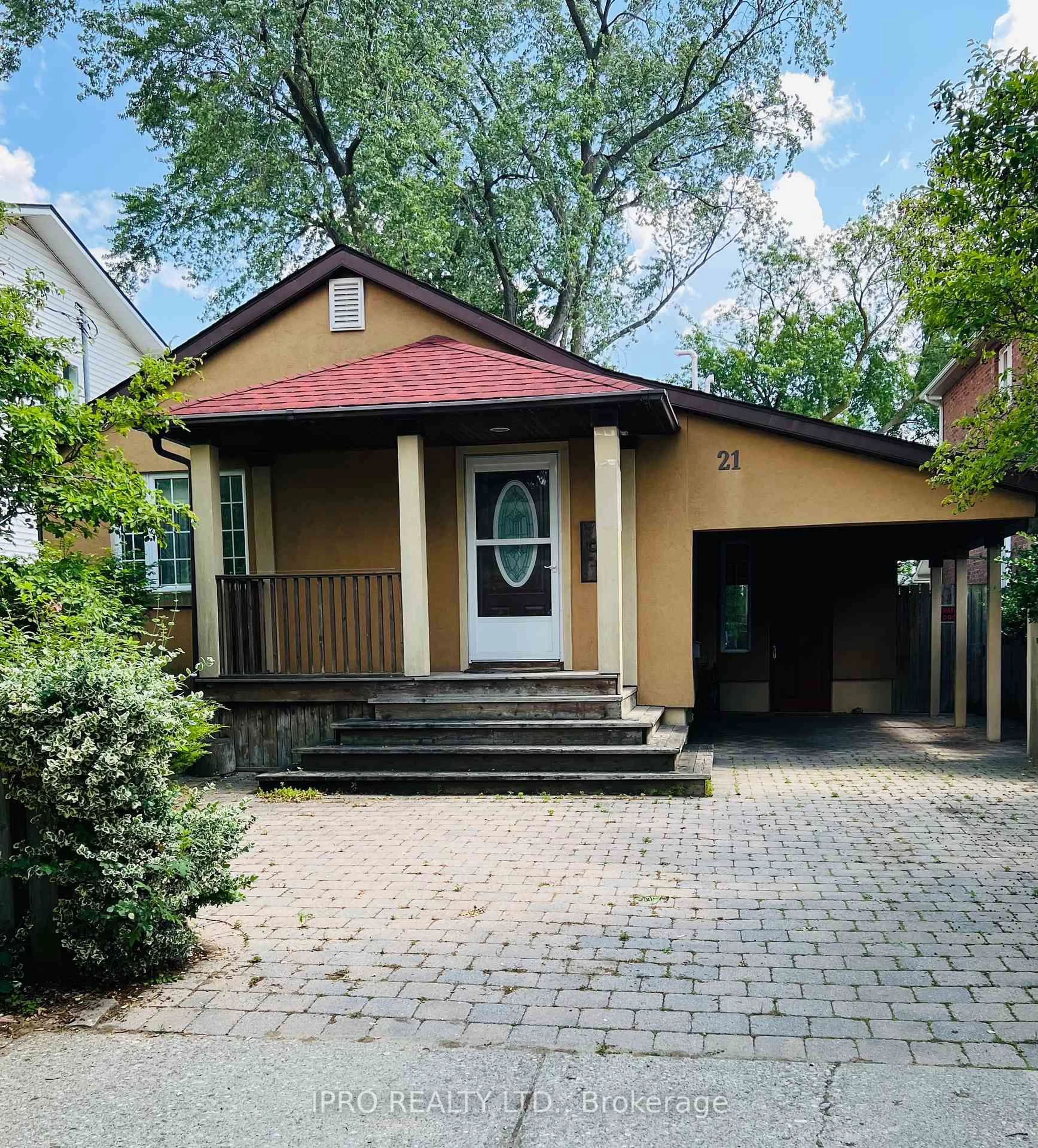 Home with brick exterior material, street for 21 Woodbury Rd, Toronto Ontario M8W 1X5