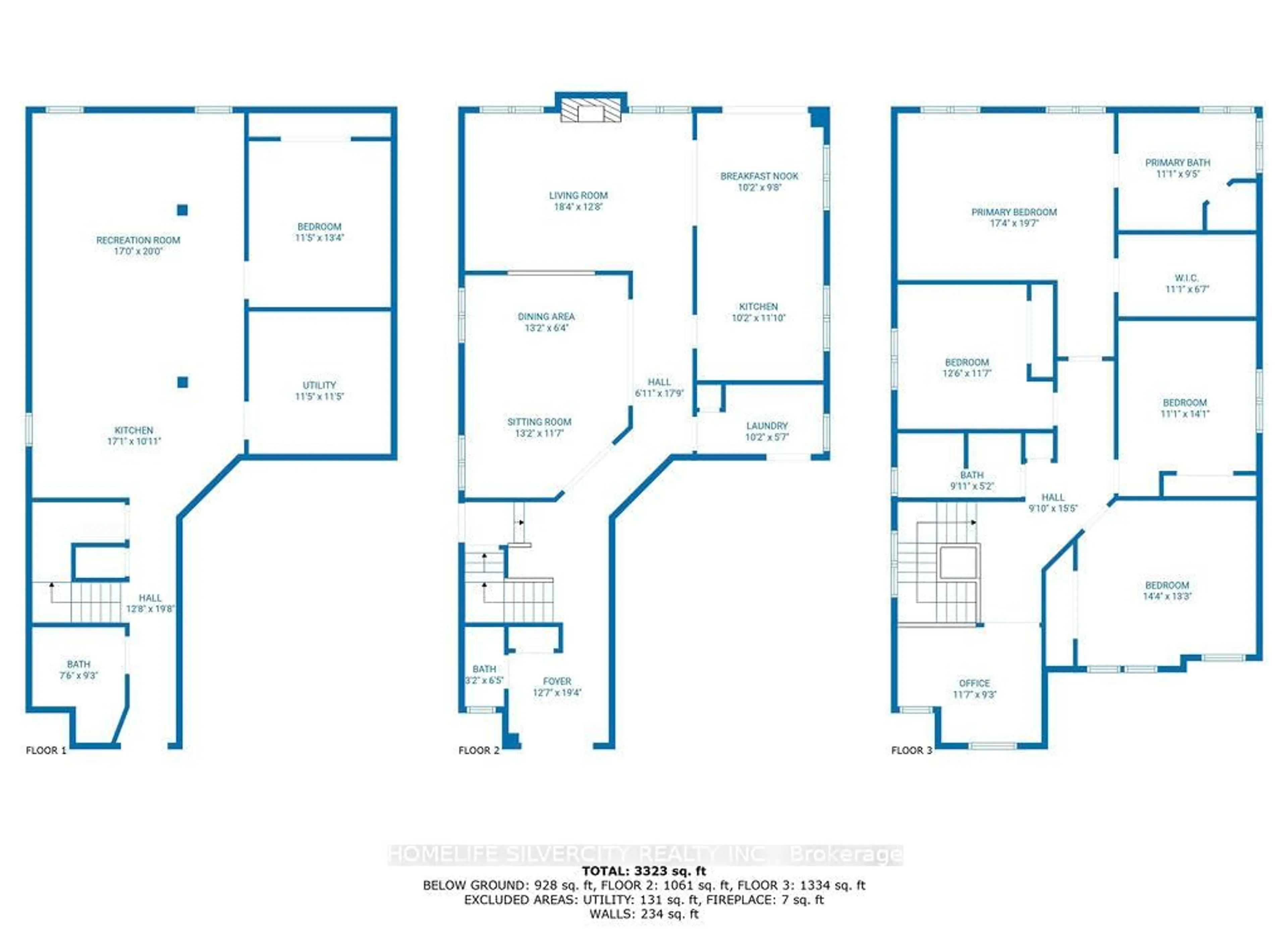 Floor plan for 26 Fossil St, Brampton Ontario L6P 3G7
