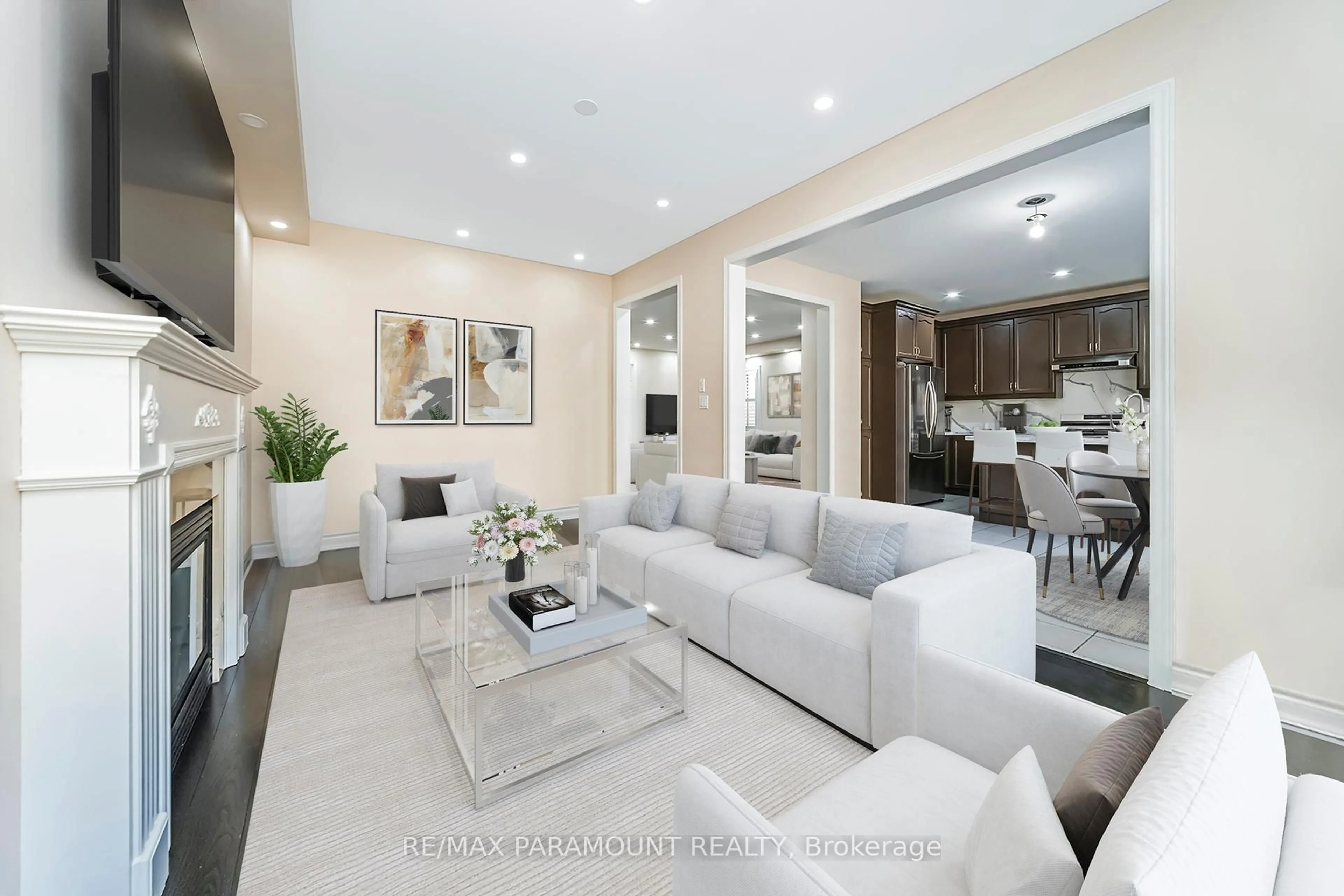 Living room with furniture, unknown for 11 Moonland Rd, Brampton Ontario L6P 3Y1