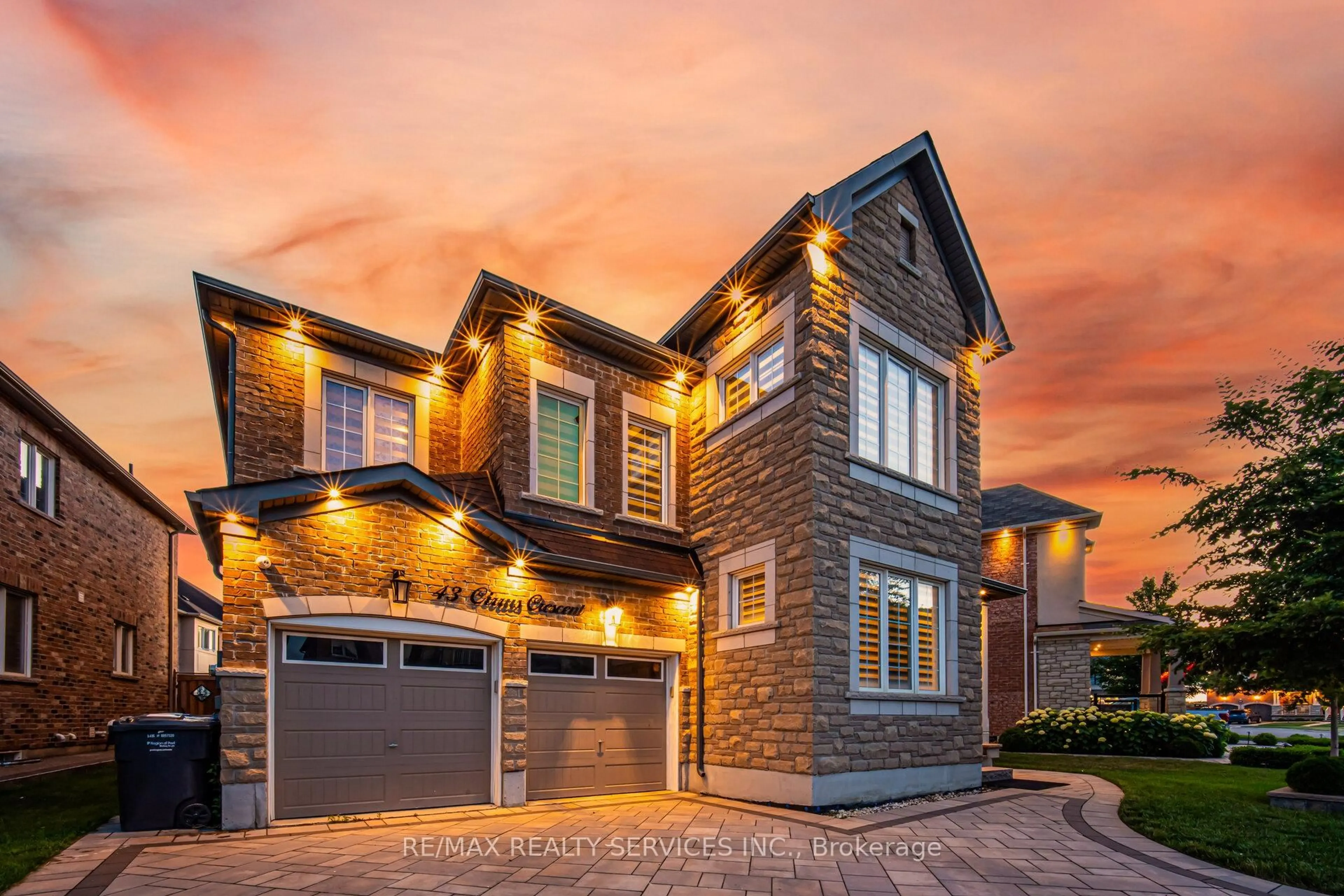 Home with brick exterior material, street for 43 Cirrus Cres, Caledon Ontario L7C 4B7