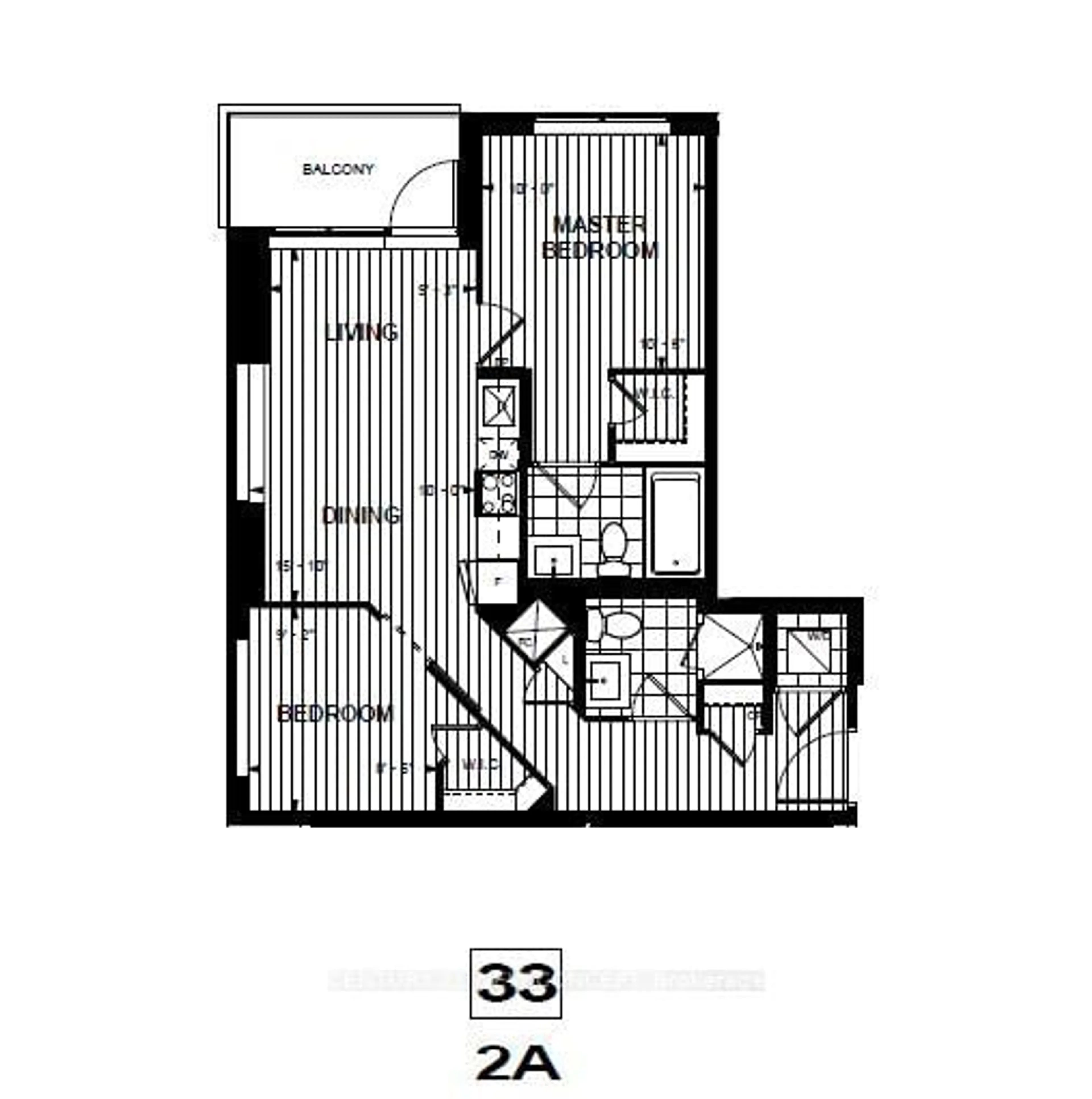 Floor plan for 5 Mabelle Ave #1033, Toronto Ontario M9A 0C8
