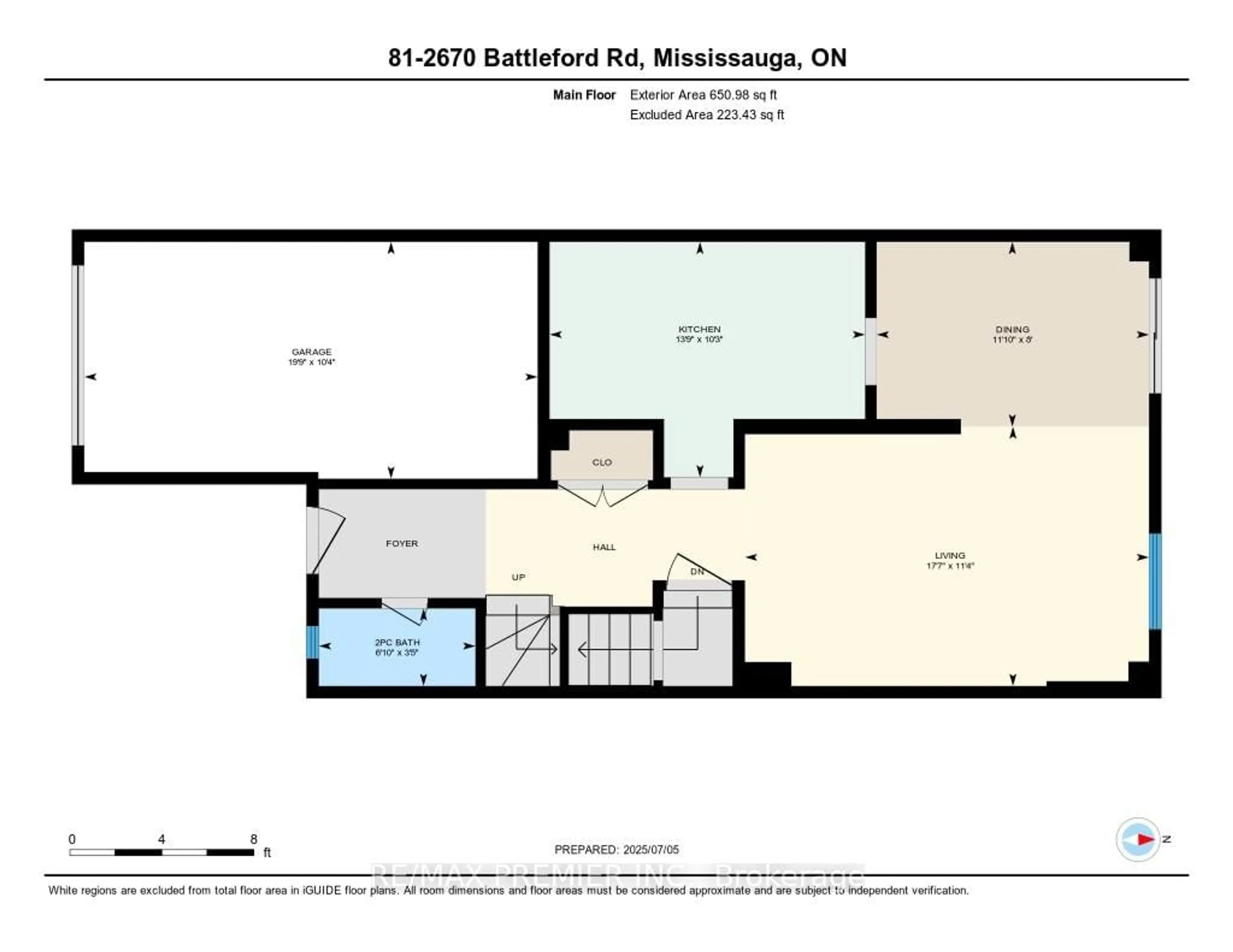 Floor plan for 2670 Battleford Rd #81, Mississauga Ontario L5N 2S7