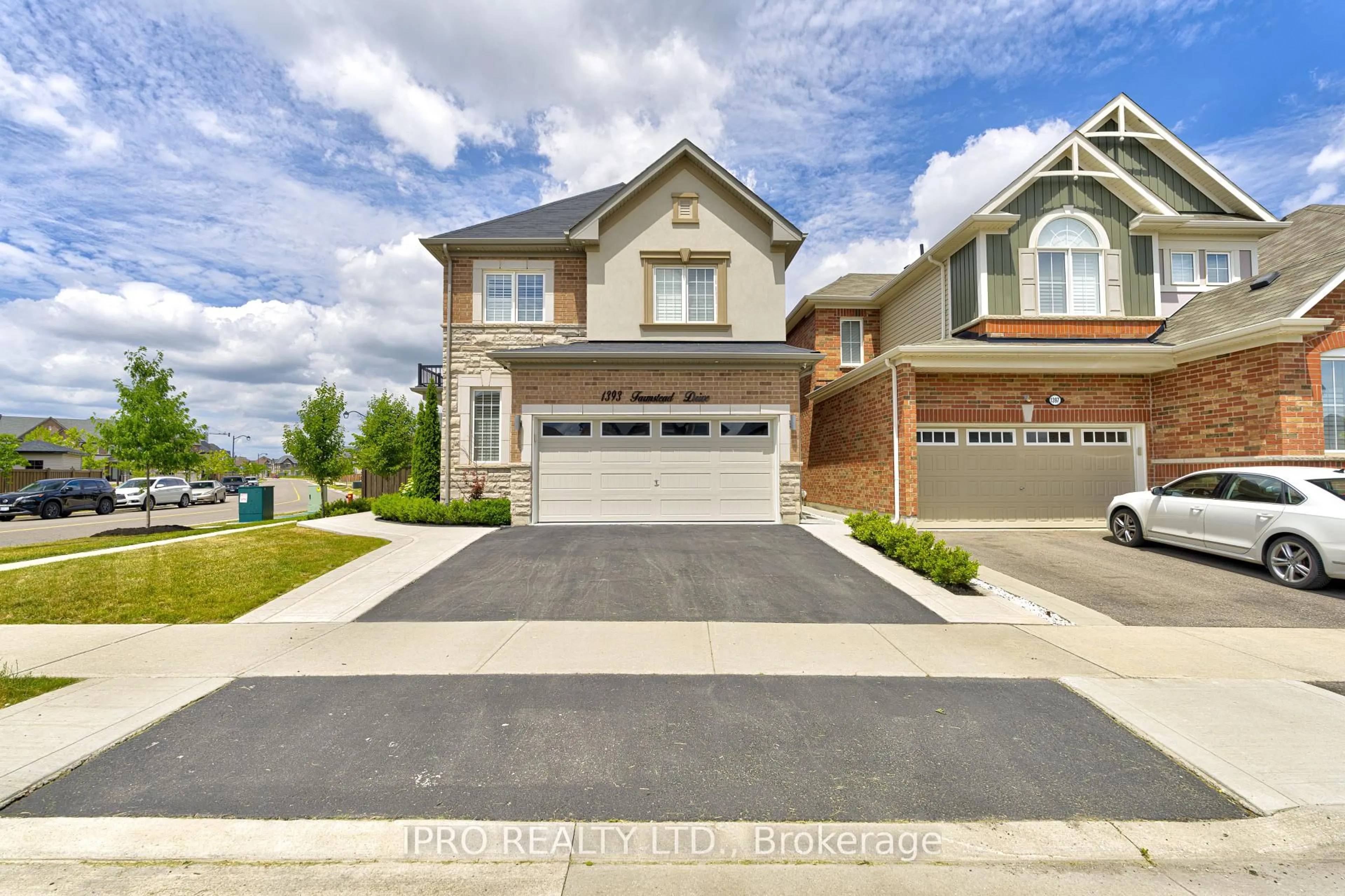 Home with brick exterior material, street for 1393 Farmstead Dr, Milton Ontario L9E 1K4