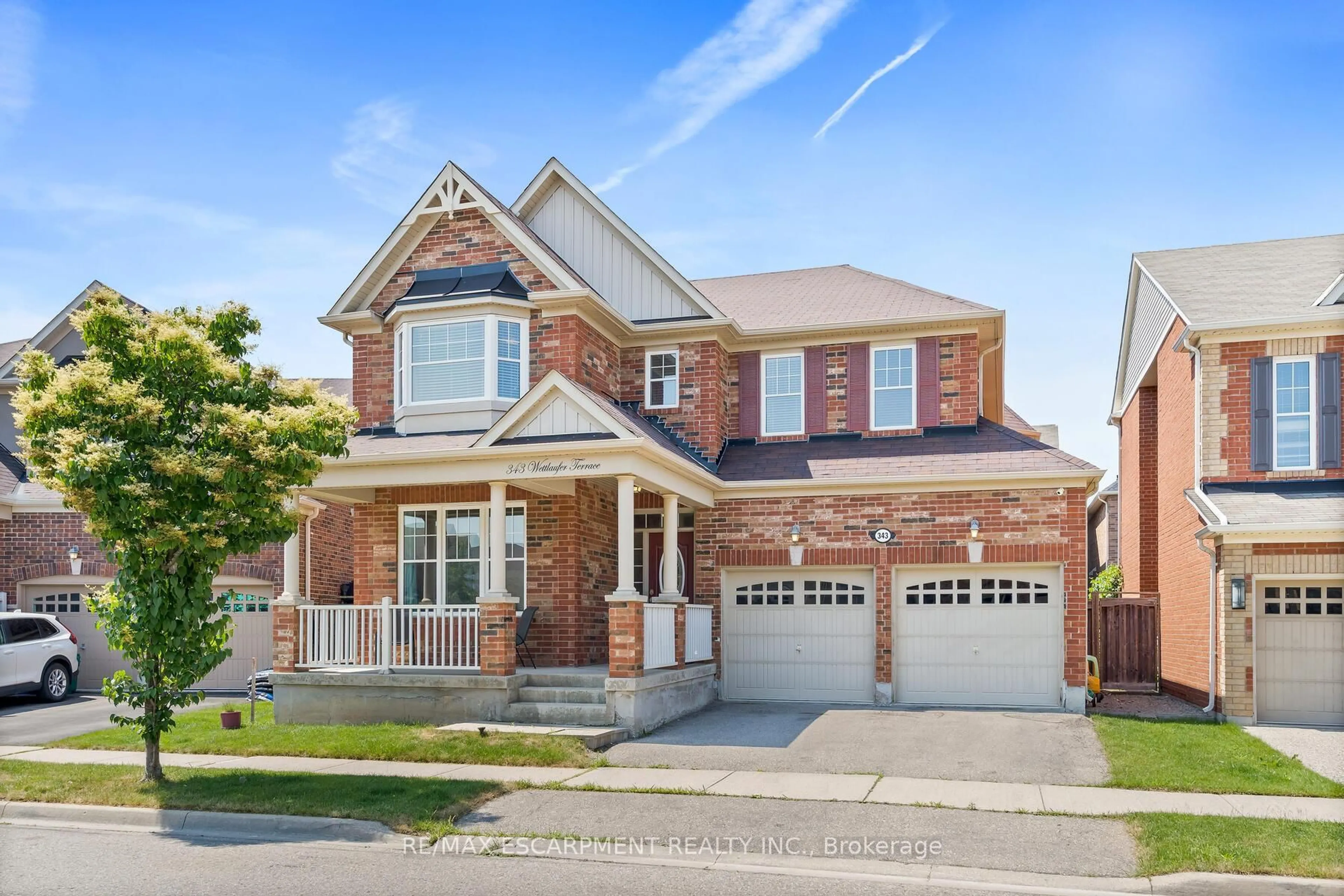Home with brick exterior material, street for 343 Wettlaufer Terr, Milton Ontario L9T 7N4