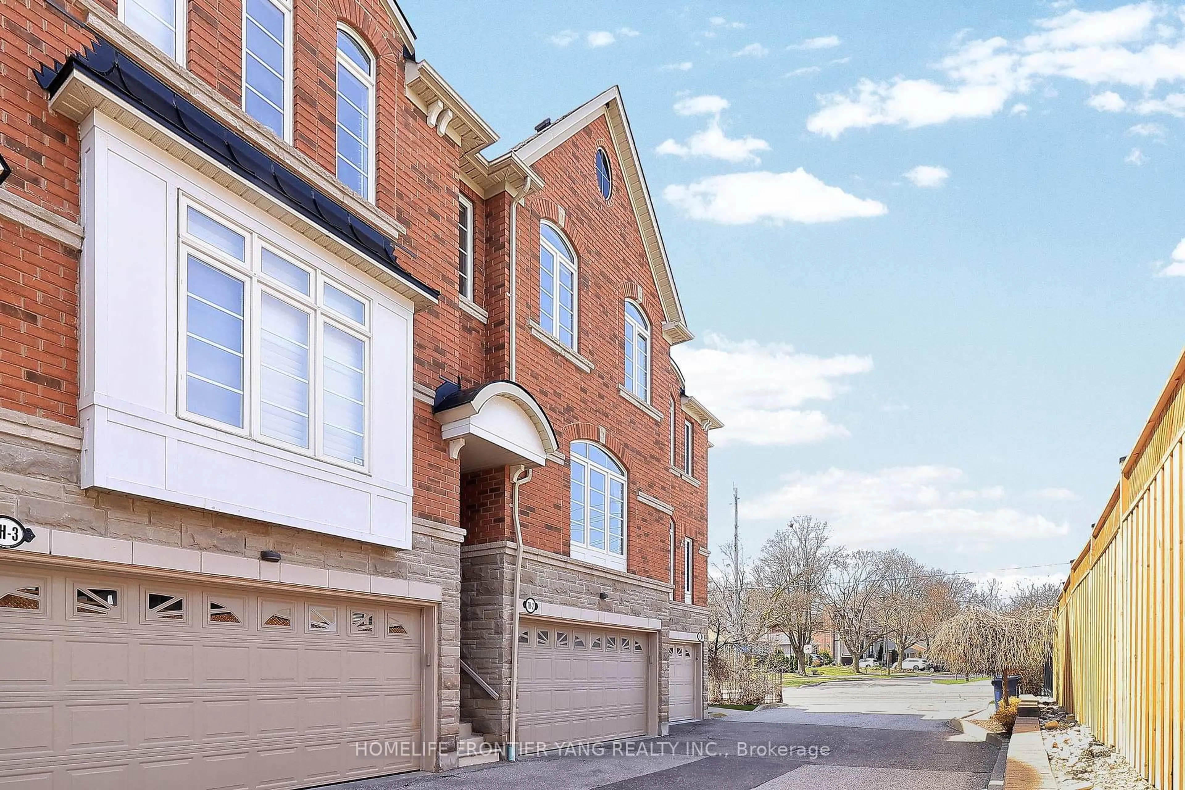 Home with brick exterior material, street for 581 Scarlett Rd #TH2, Toronto Ontario M9P 2S4