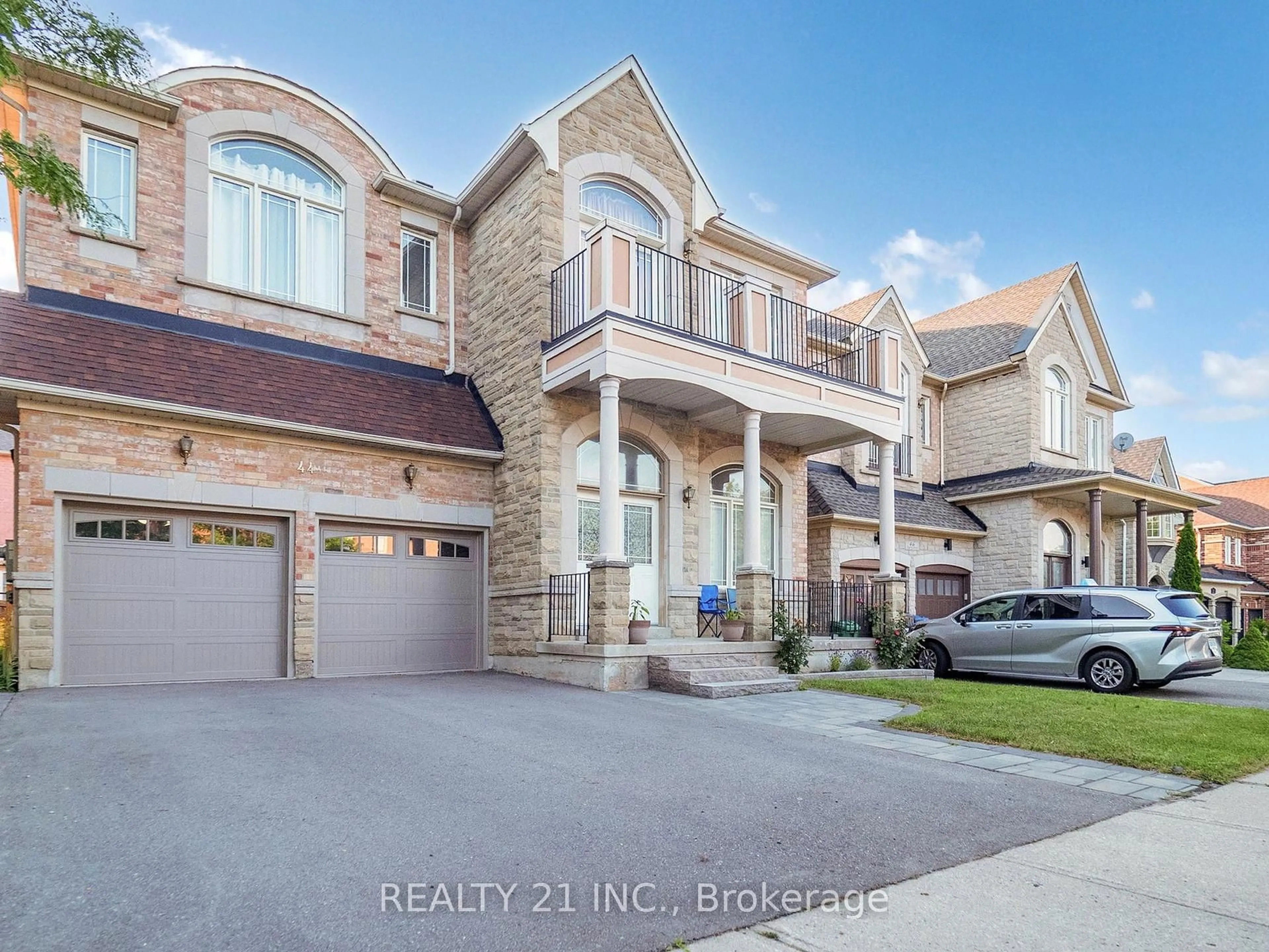 Home with brick exterior material, street for 44 Fogerty St, Brampton Ontario L6Y 5K2