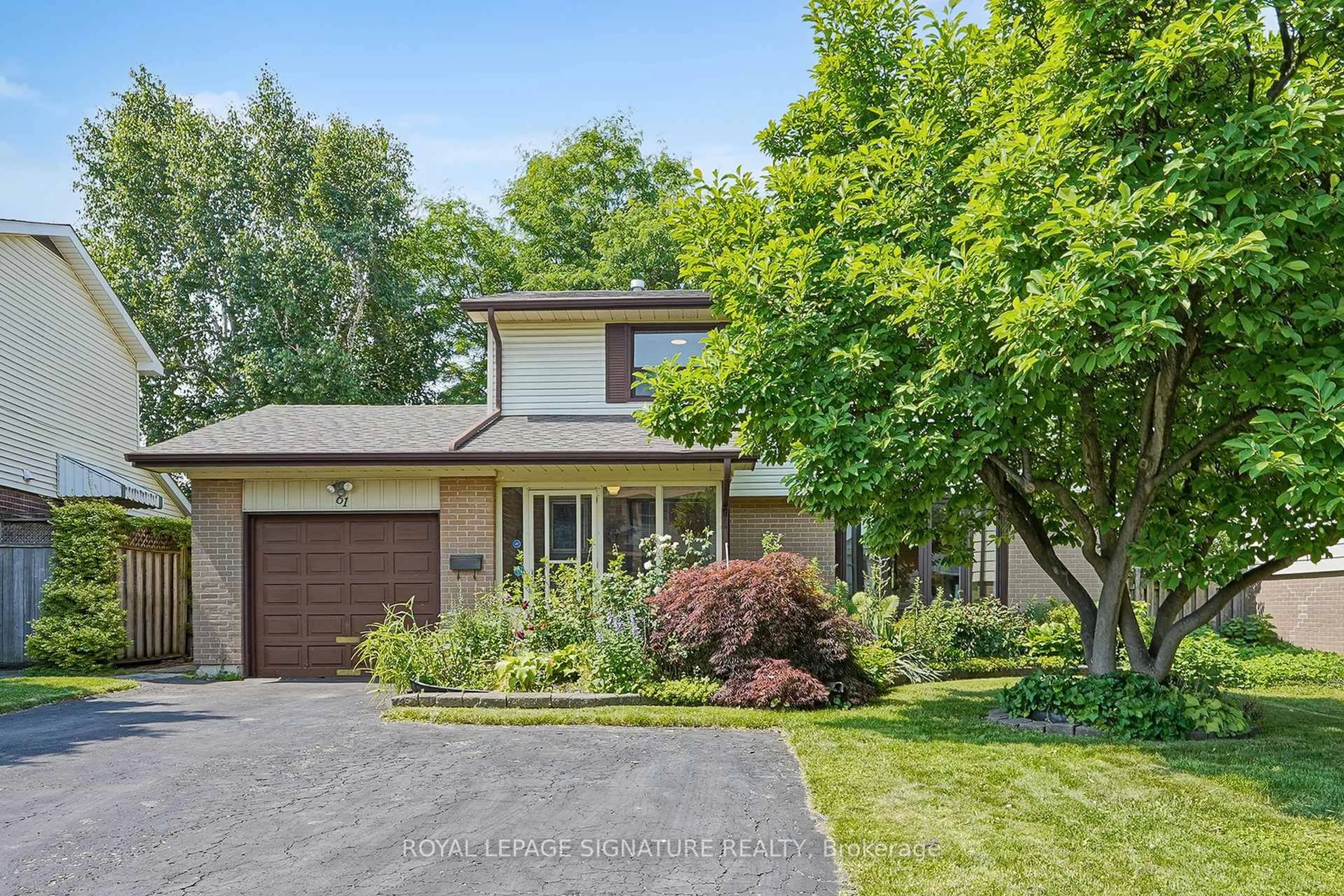 Home with brick exterior material, street for 61 Centre St, Brampton Ontario L6W 2X7