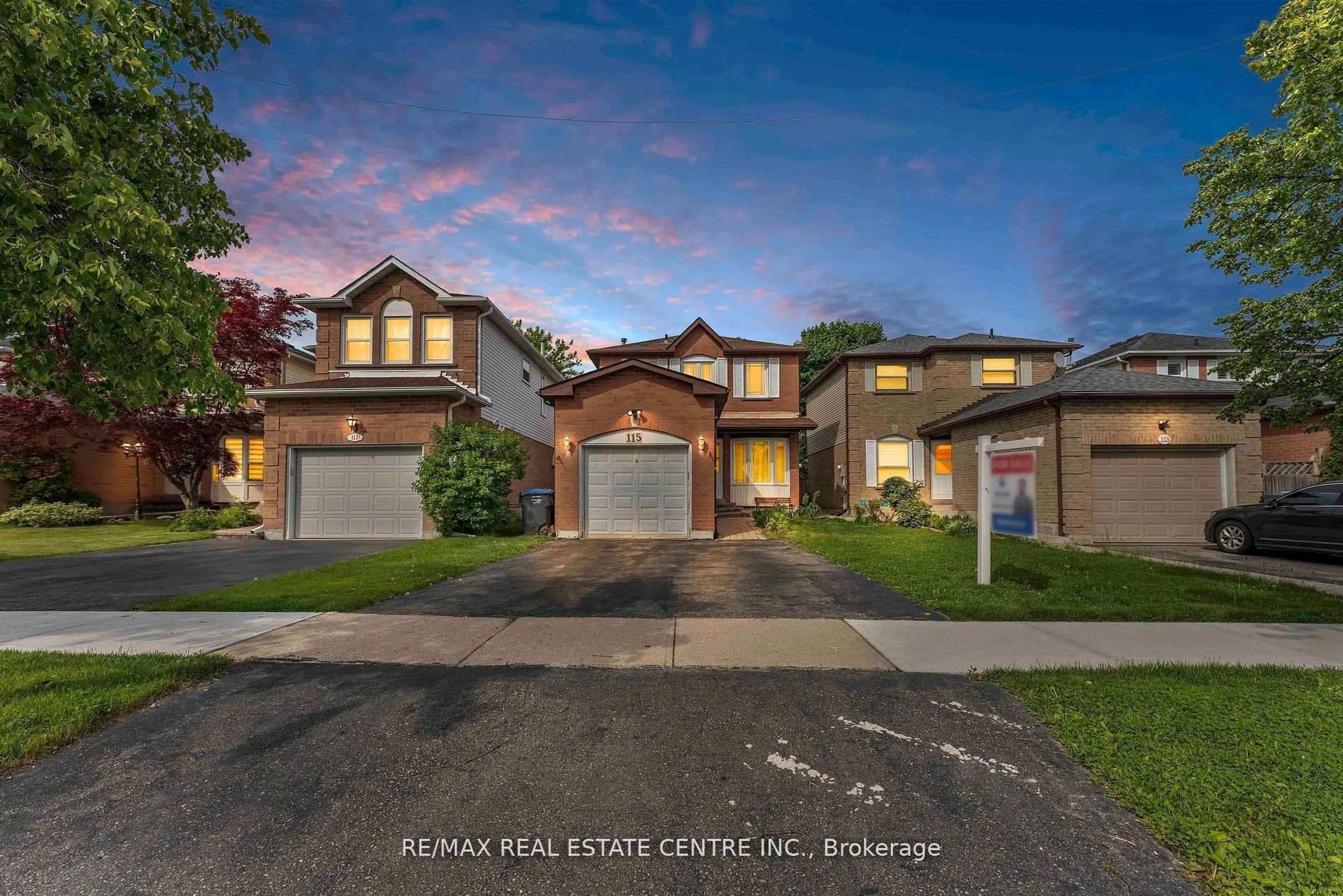 Home with brick exterior material, street for 115 Ecclestone Dr, Brampton Ontario L6X 3P4