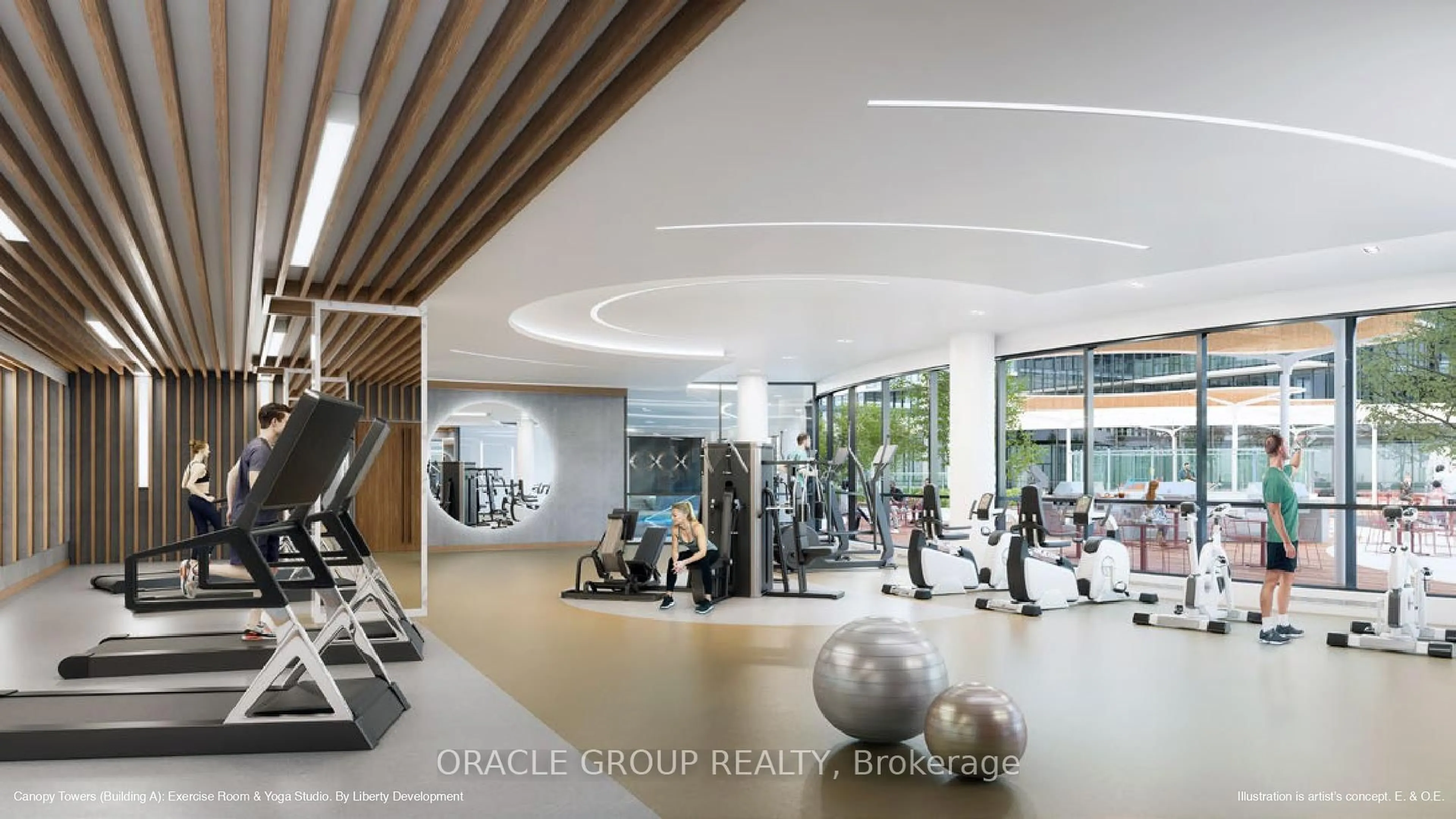 Gym or fitness room for 5105 Hurontario St #A-2201, Mississauga Ontario L4Z 3X7