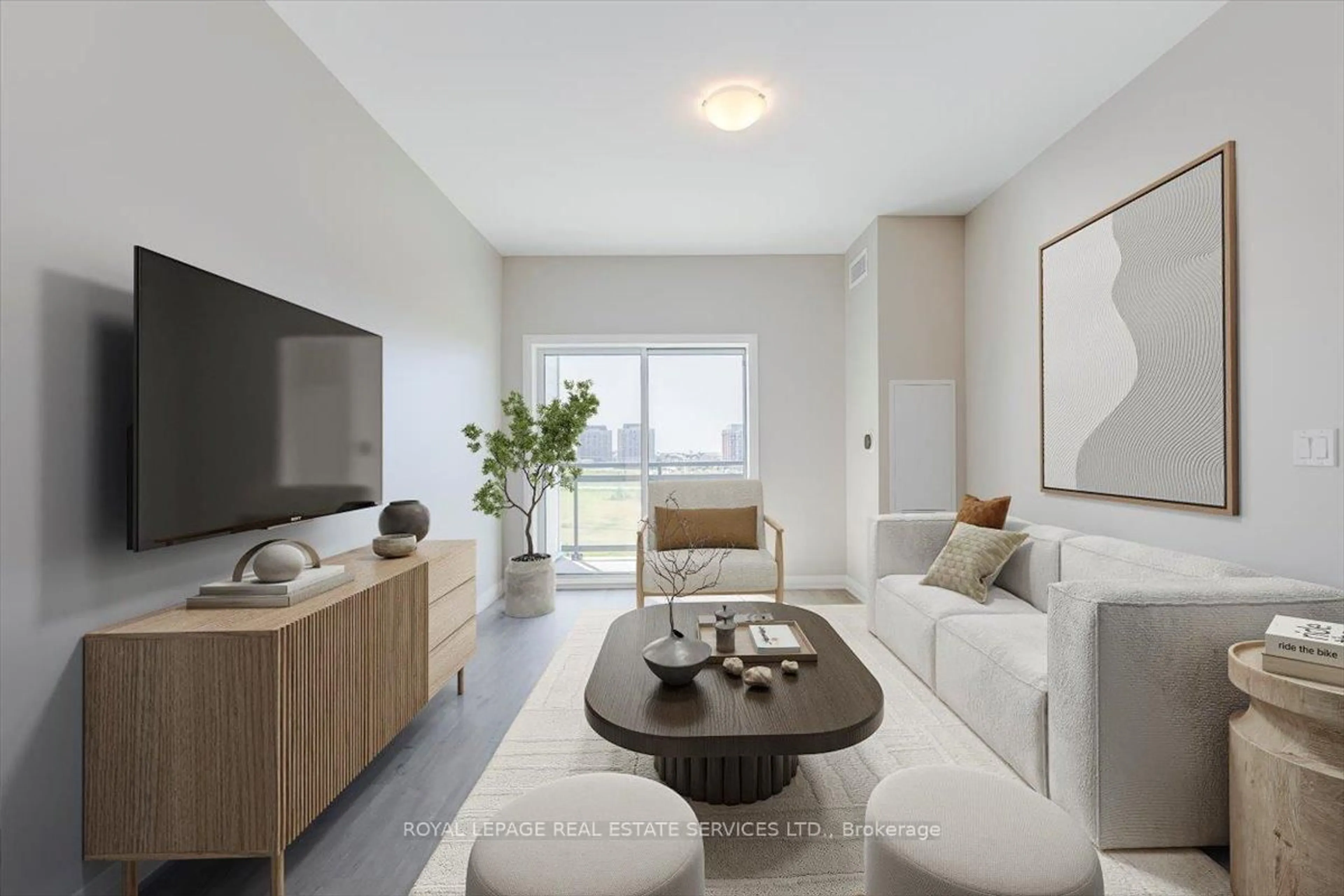 Living room with furniture, unknown for 102 Grovewood Common #414, Oakville Ontario L6H 0X2
