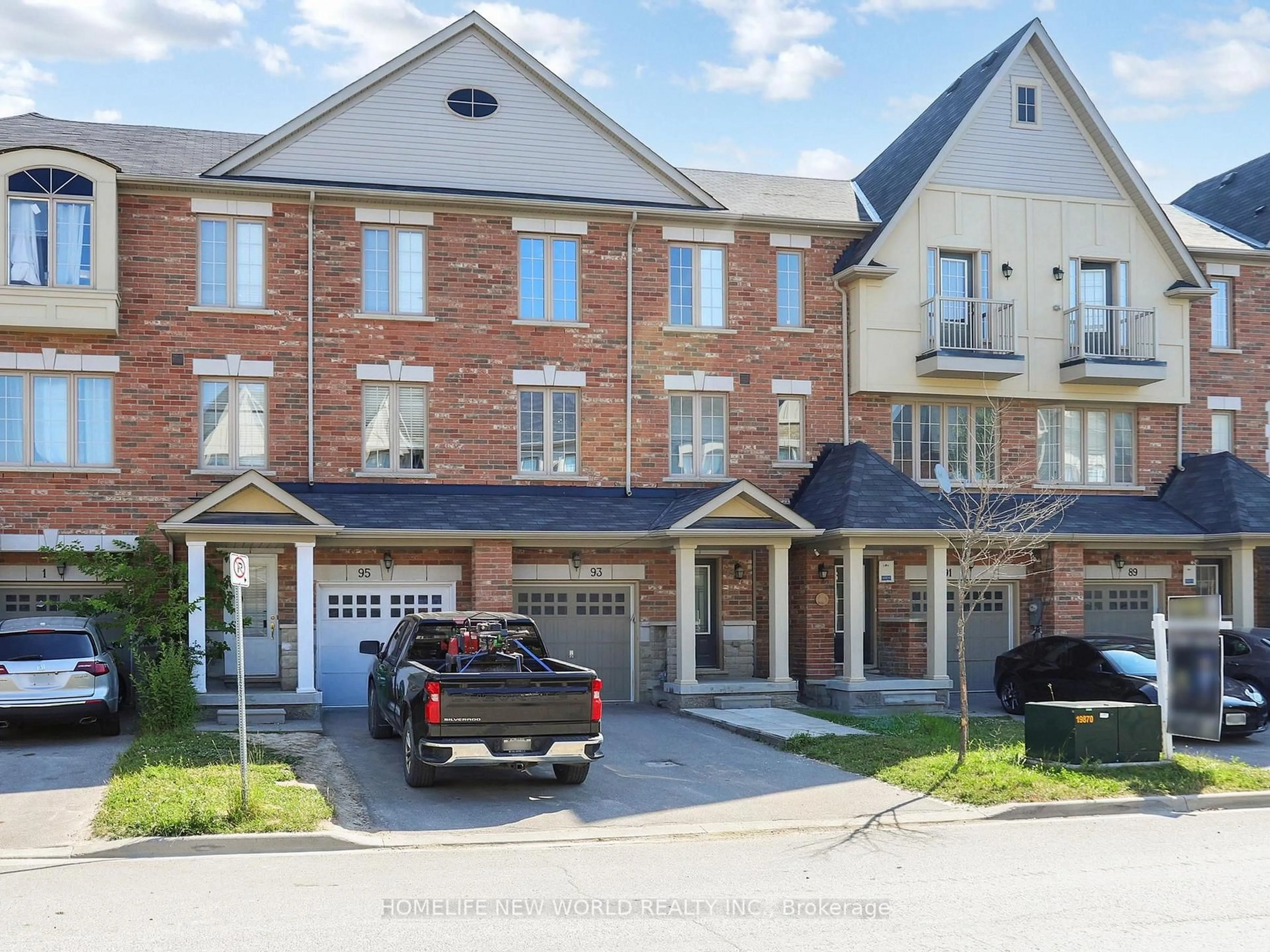 Home with brick exterior material, street for 93 New Pines Tr, Brampton Ontario L6Z 0H8