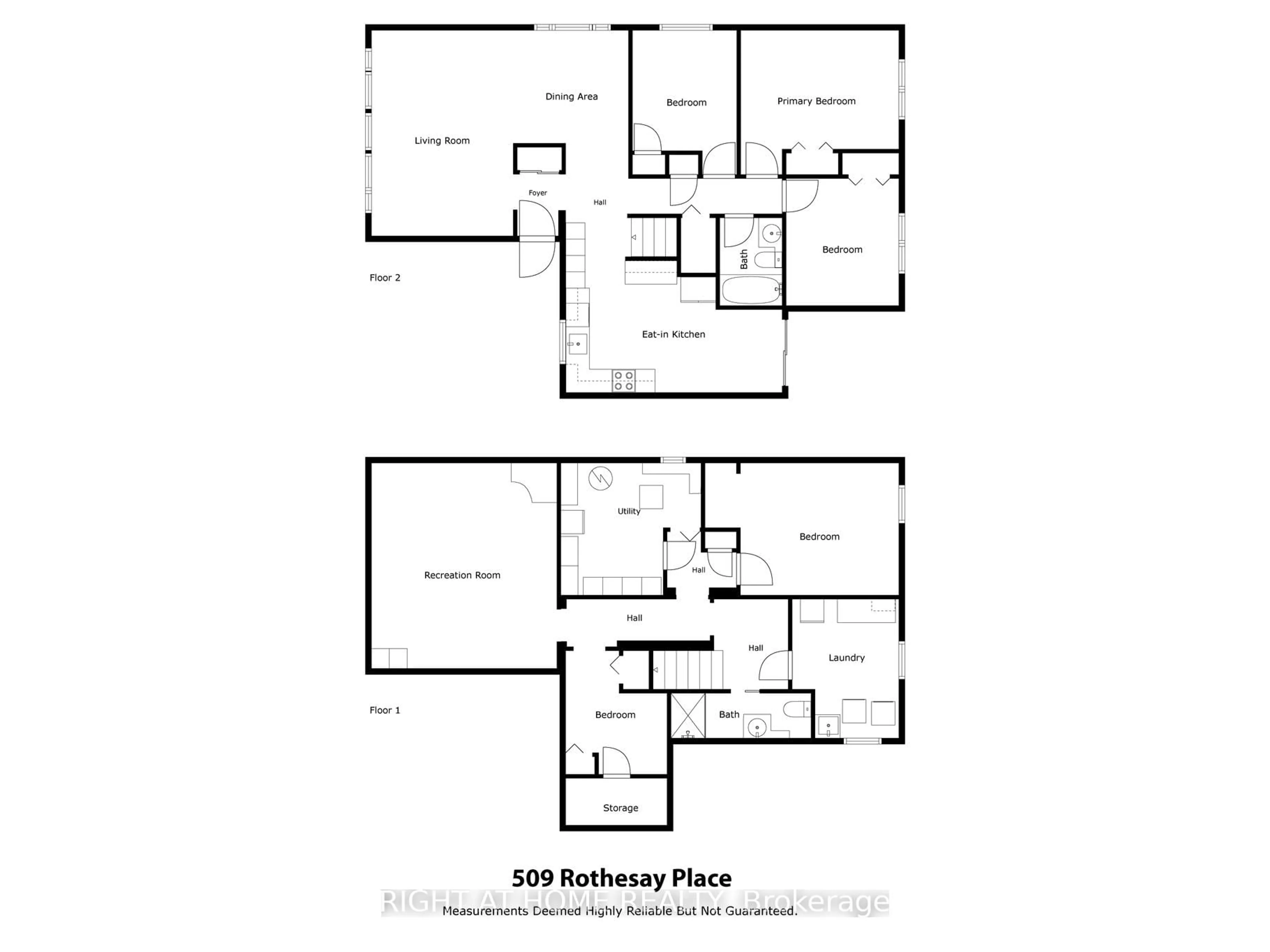 Floor plan for 509 Rothesay Pl, Burlington Ontario L7N 3E3