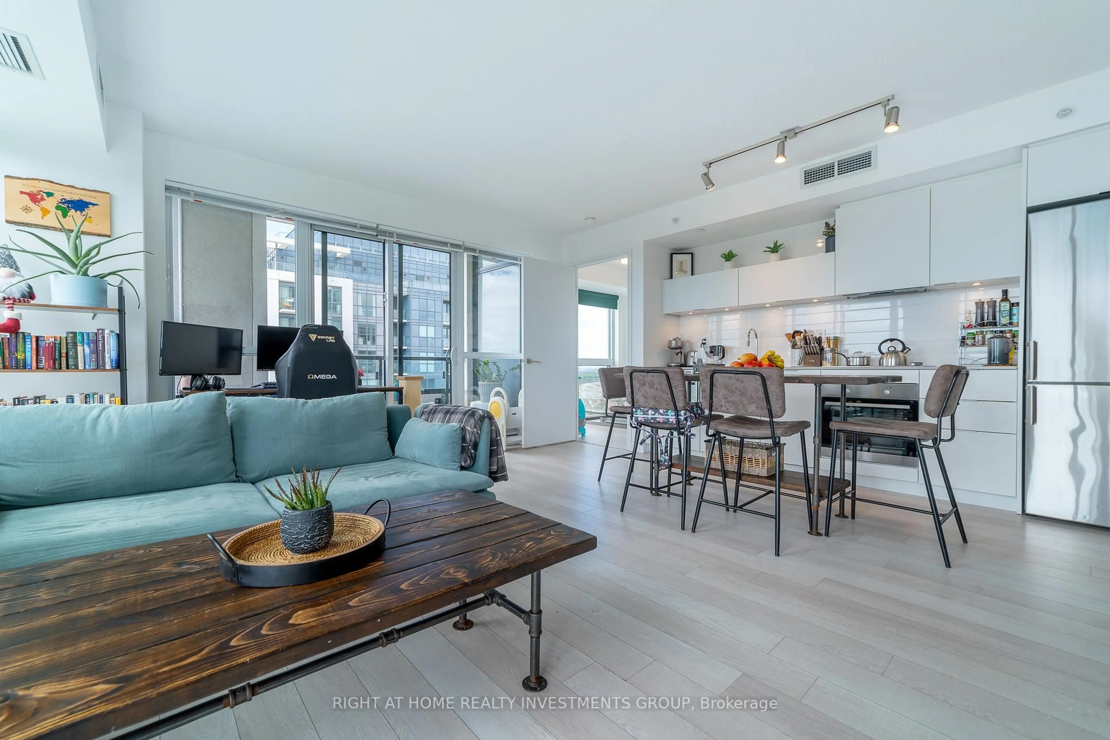 Living room with furniture, unknown for 20 Thomas Riley Rd Rd #2309, Toronto Ontario M9B 1B1