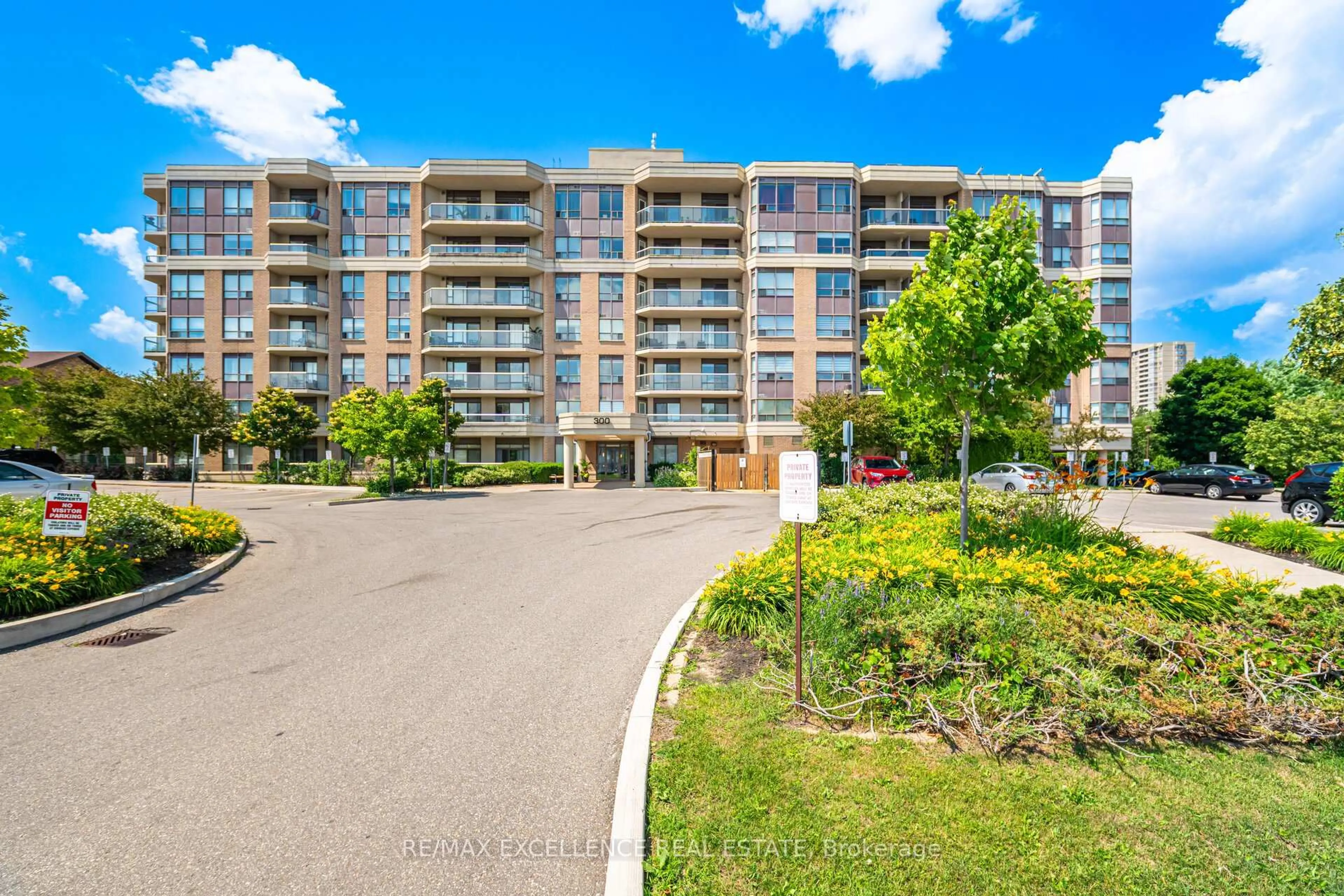 A pic from outside/outdoor area/front of a property/back of a property/a pic from drone, water/lake/river/ocean view for 300 Ray Lawson Blvd #604, Brampton Ontario L6Y 3X8