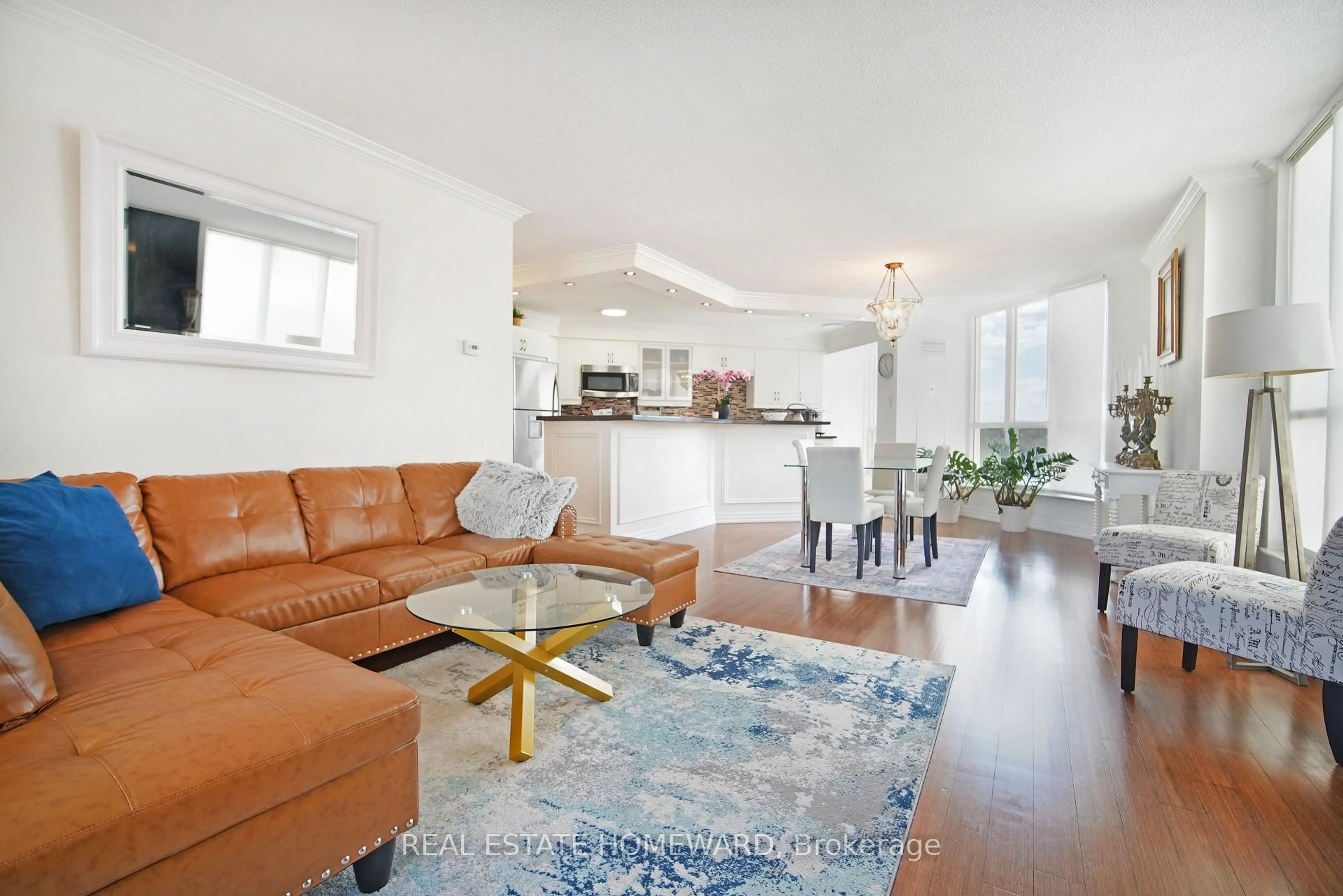 Living room with furniture, unknown for 2285 Lake Shore Blvd #707, Toronto Ontario M8V 3X9