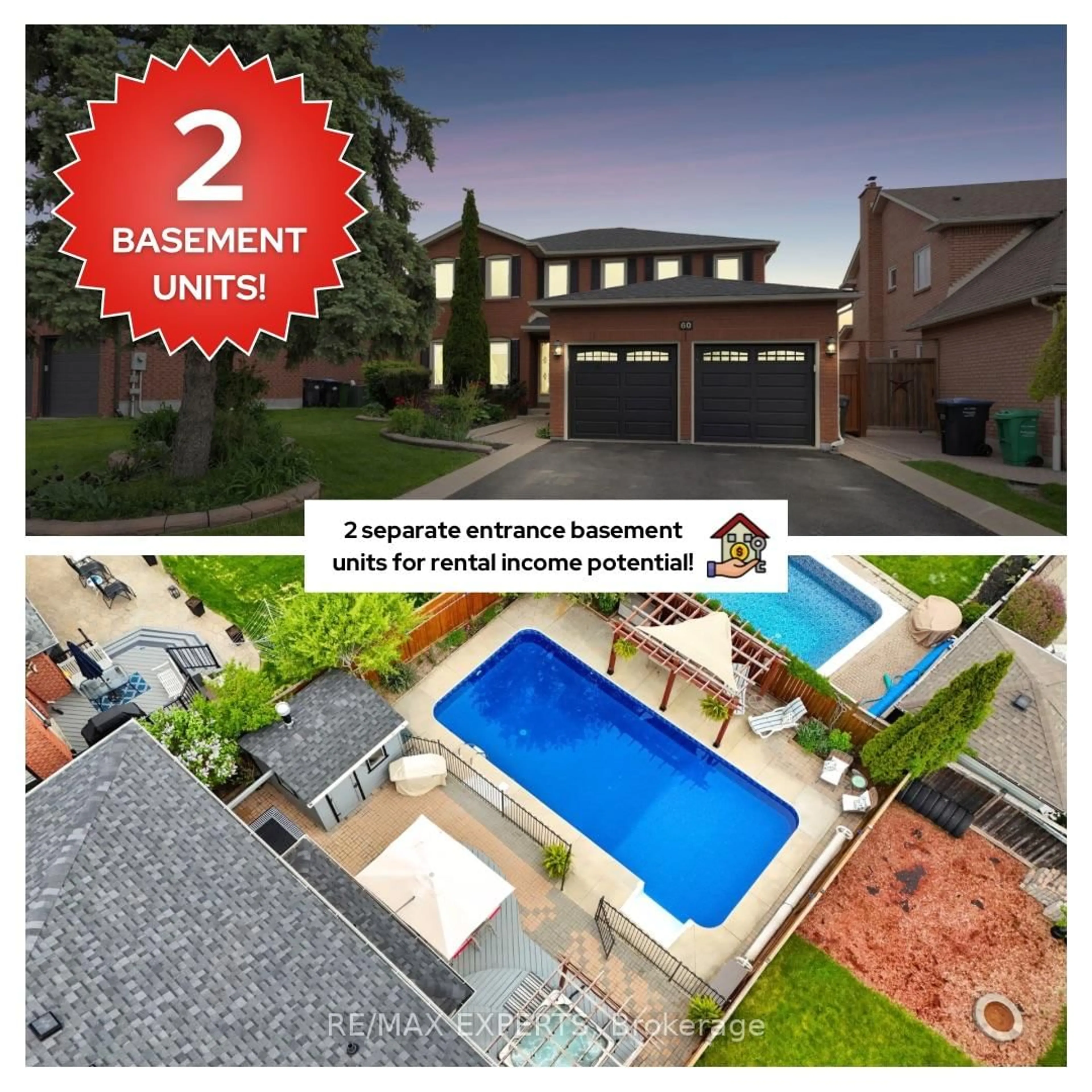 A pic from outside/outdoor area/front of a property/back of a property/a pic from drone, street for 60 Taylorwood Ave, Caledon Ontario L7E 1J5
