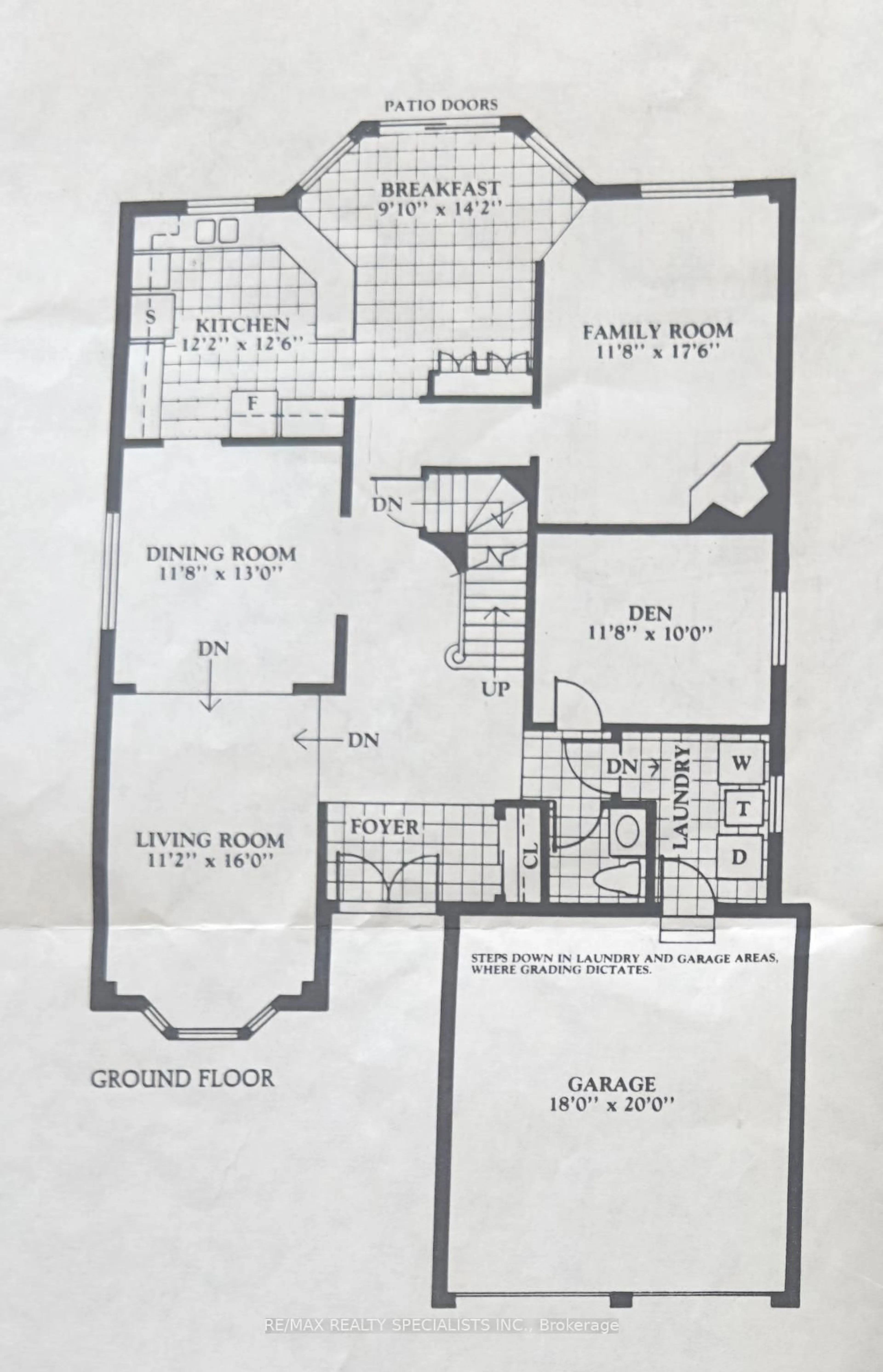 Floor plan for 50 Lilly Cres, Brampton Ontario L6Y 3K2