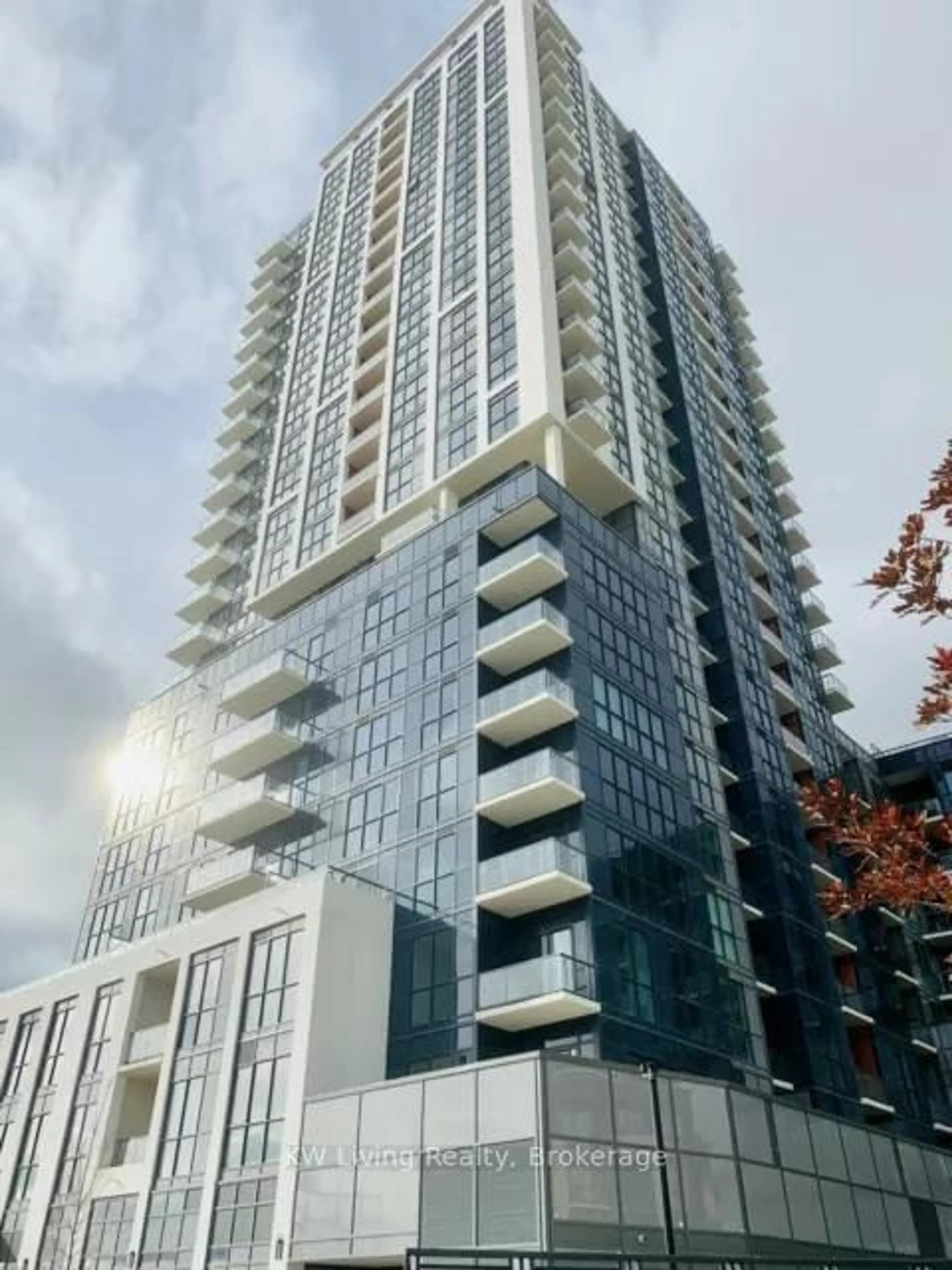 A pic from outside/outdoor area/front of a property/back of a property/a pic from drone, city buildings view from balcony for 50 Thomas Riley Rd #1505, Toronto Ontario M9B 0C5