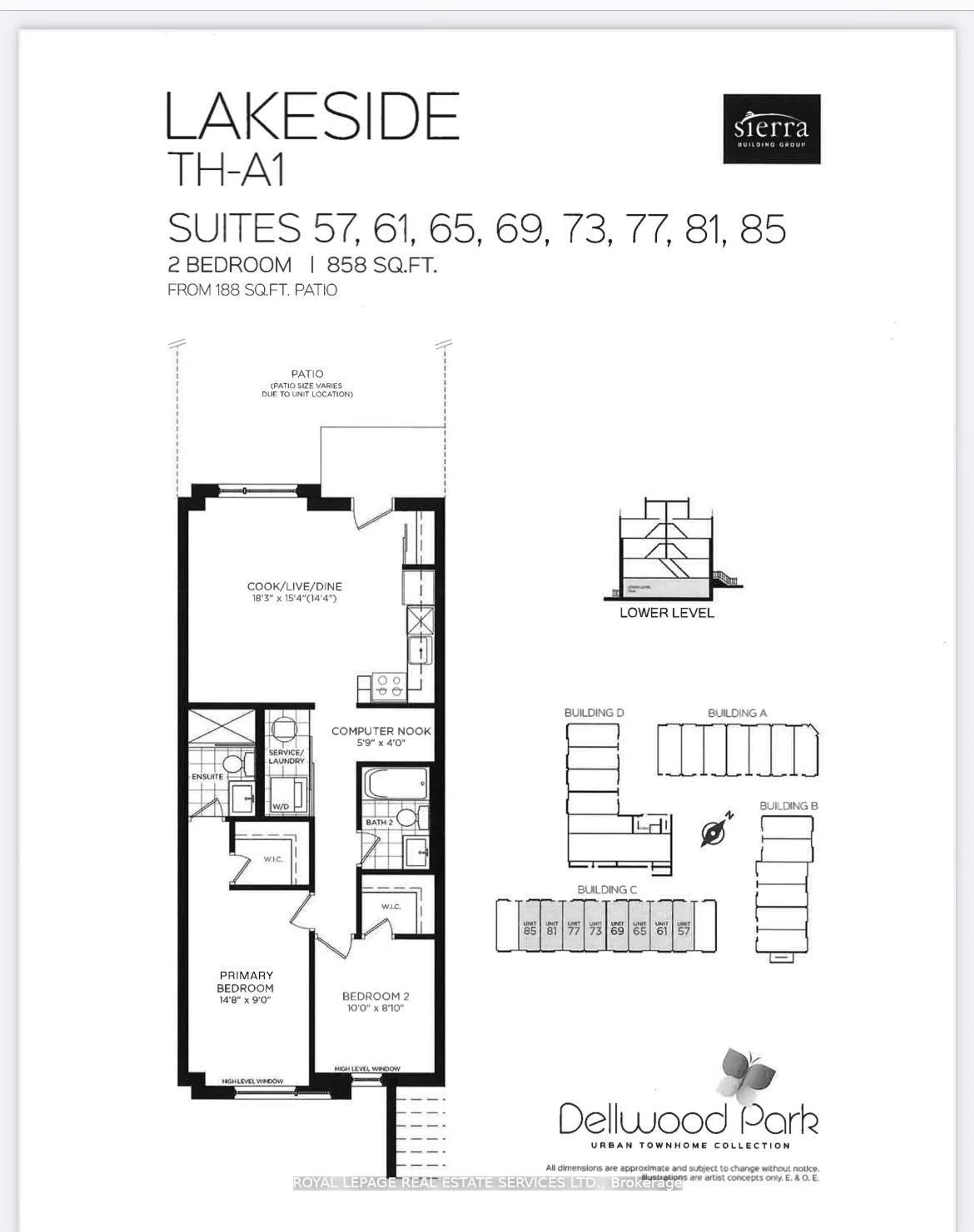 Floor plan for 650 Atwater Ave #13, Mississauga Ontario L5E 3K2