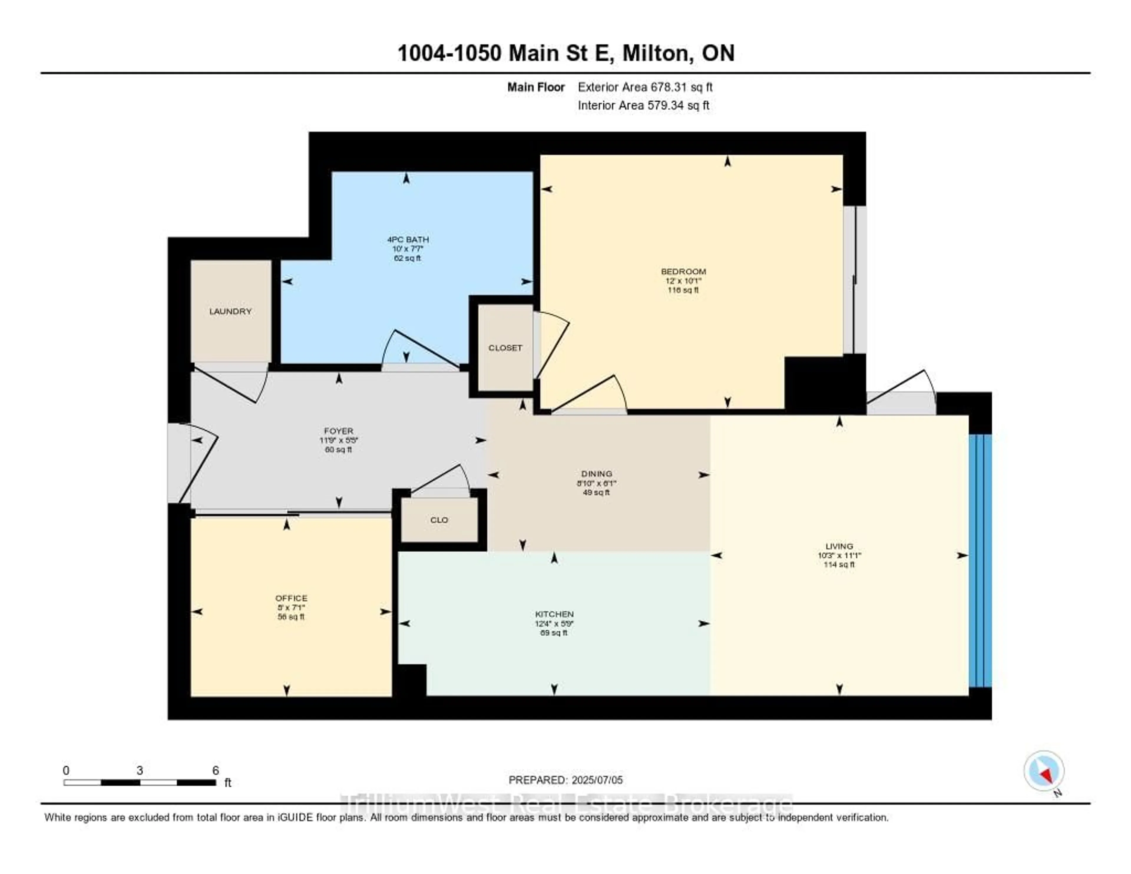 Floor plan for 1050 Main St #1004, Milton Ontario L9T 9M3
