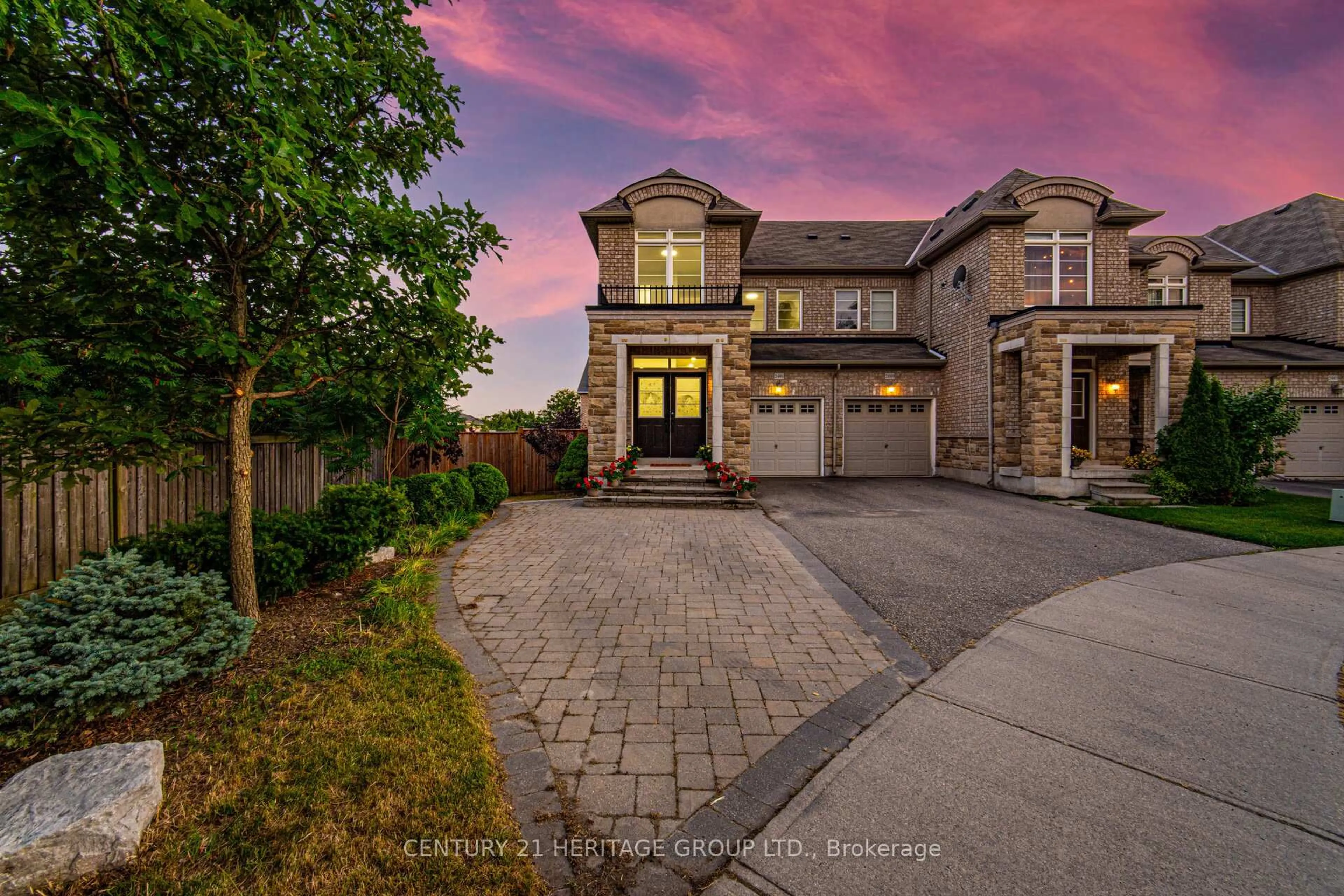 Home with brick exterior material, street for 2491 Old Brompton Way, Oakville Ontario L6M 0J5