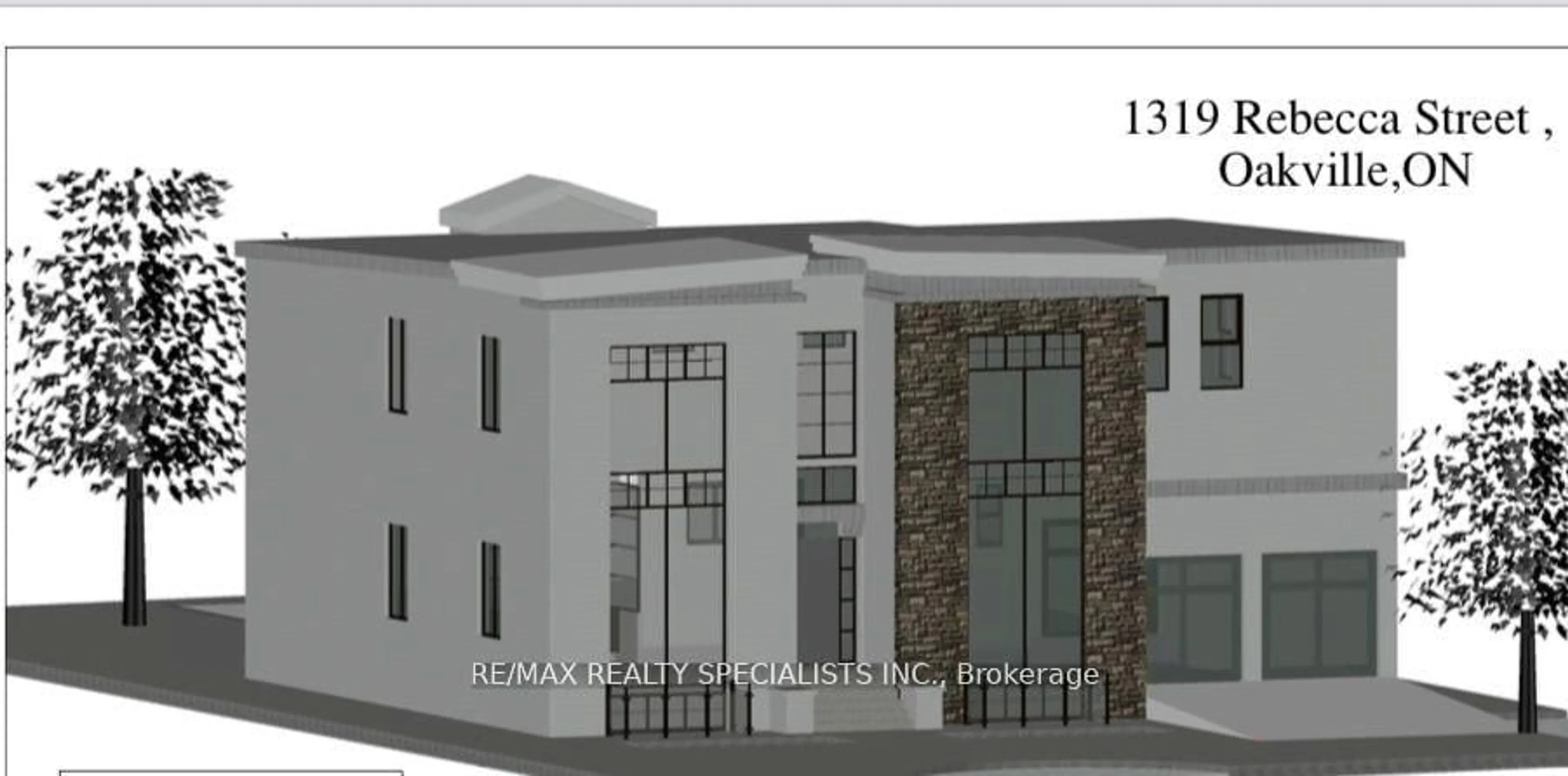Home with brick exterior material, building for 1319 Rebecca St, Oakville Ontario L6L 1Z3