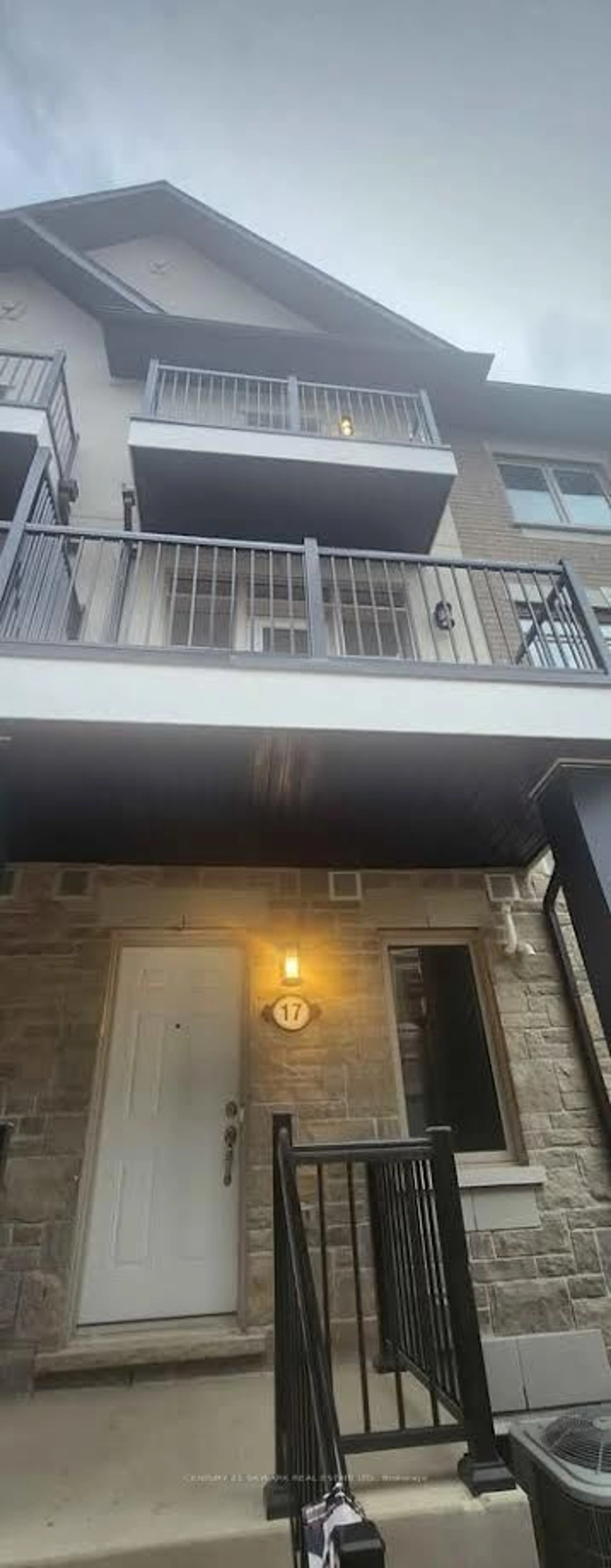 Balcony in the apartment, building for 17 Springdale Ave, Caledon Ontario L7C 4L4