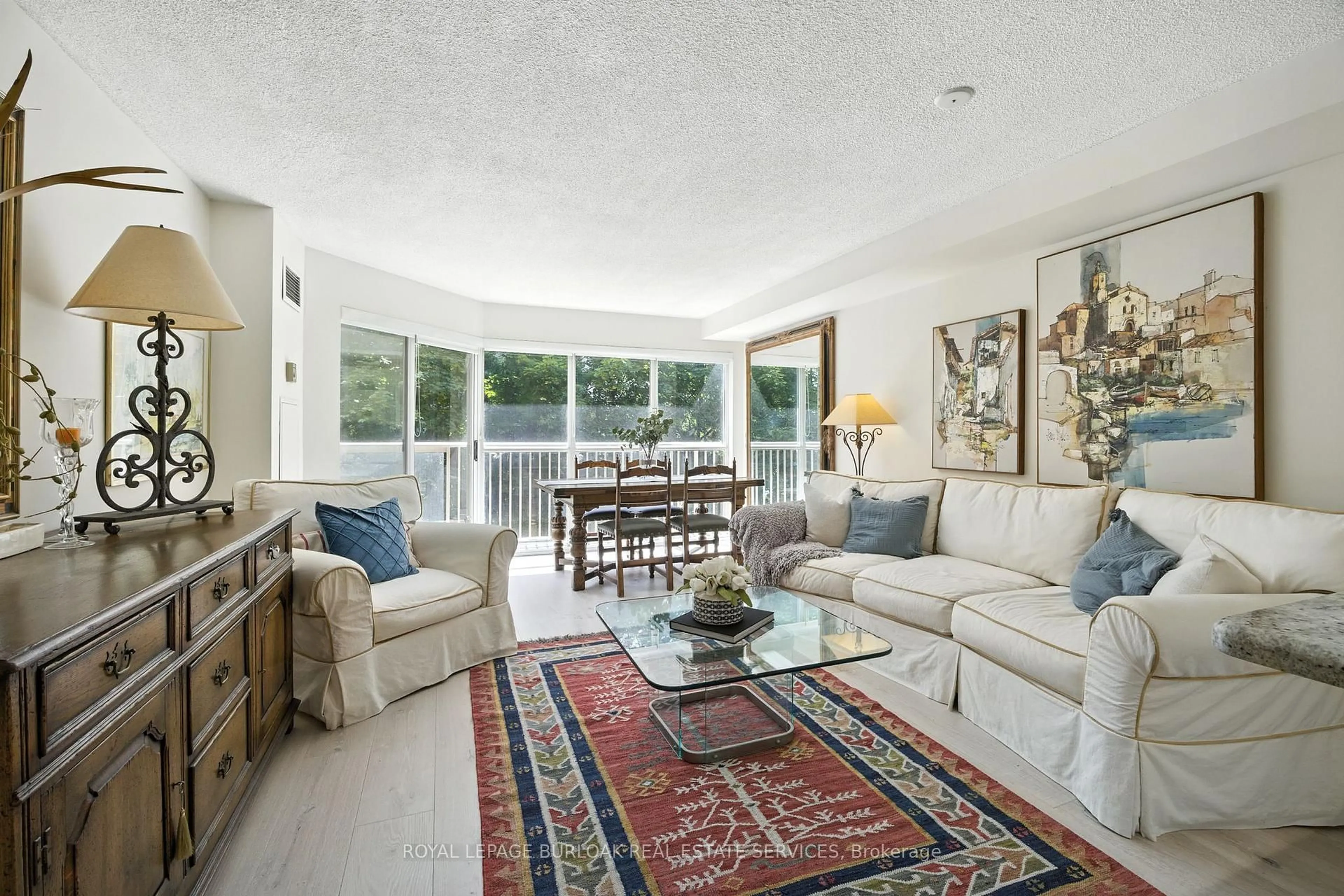 Living room with furniture, unknown for 2210 Lakeshore Rd #304, Burlington Ontario L7R 4J9