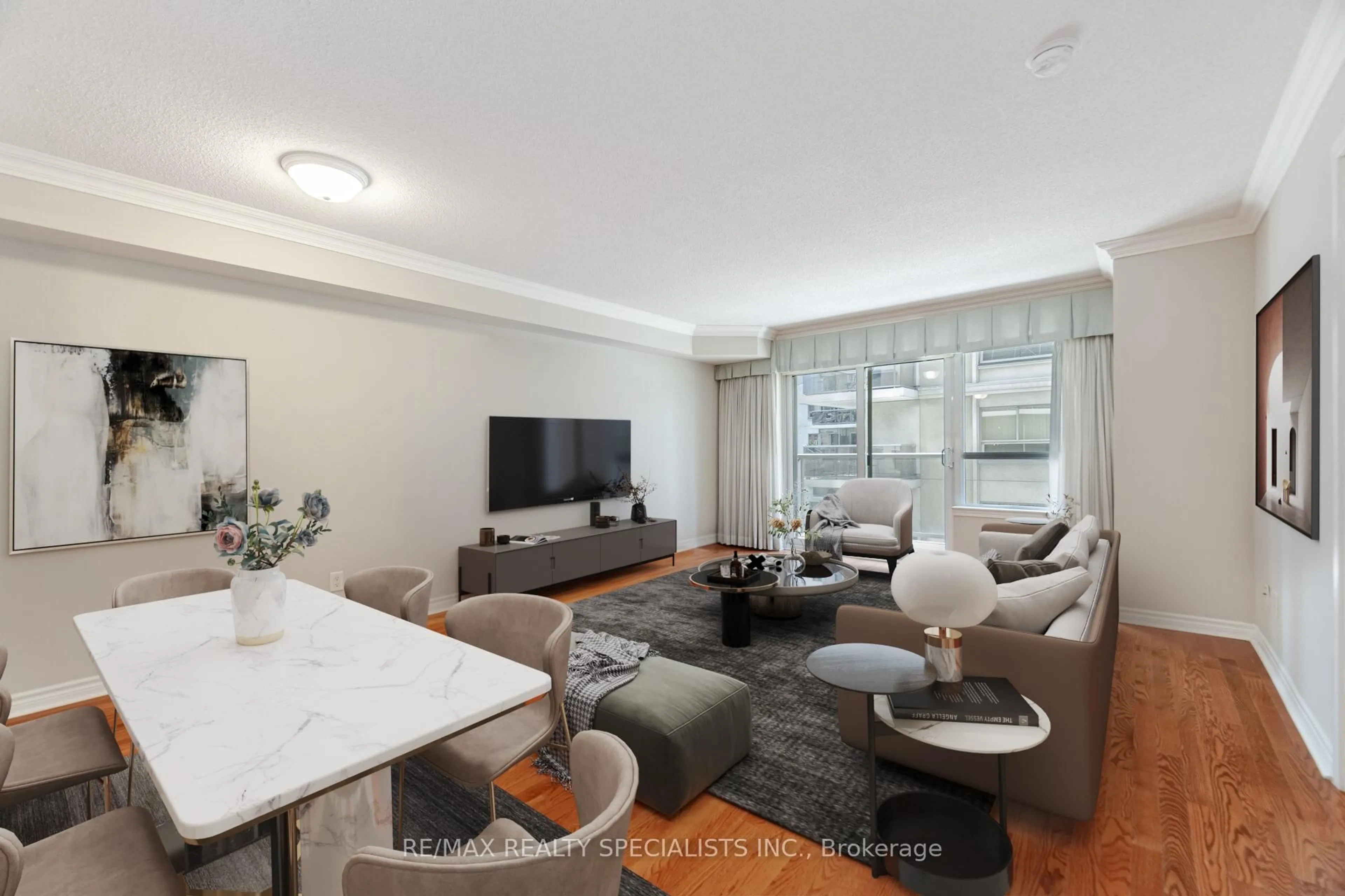 Living room with furniture, unknown for 350 Princess Royal Dr #604, Mississauga Ontario L5B 4N1