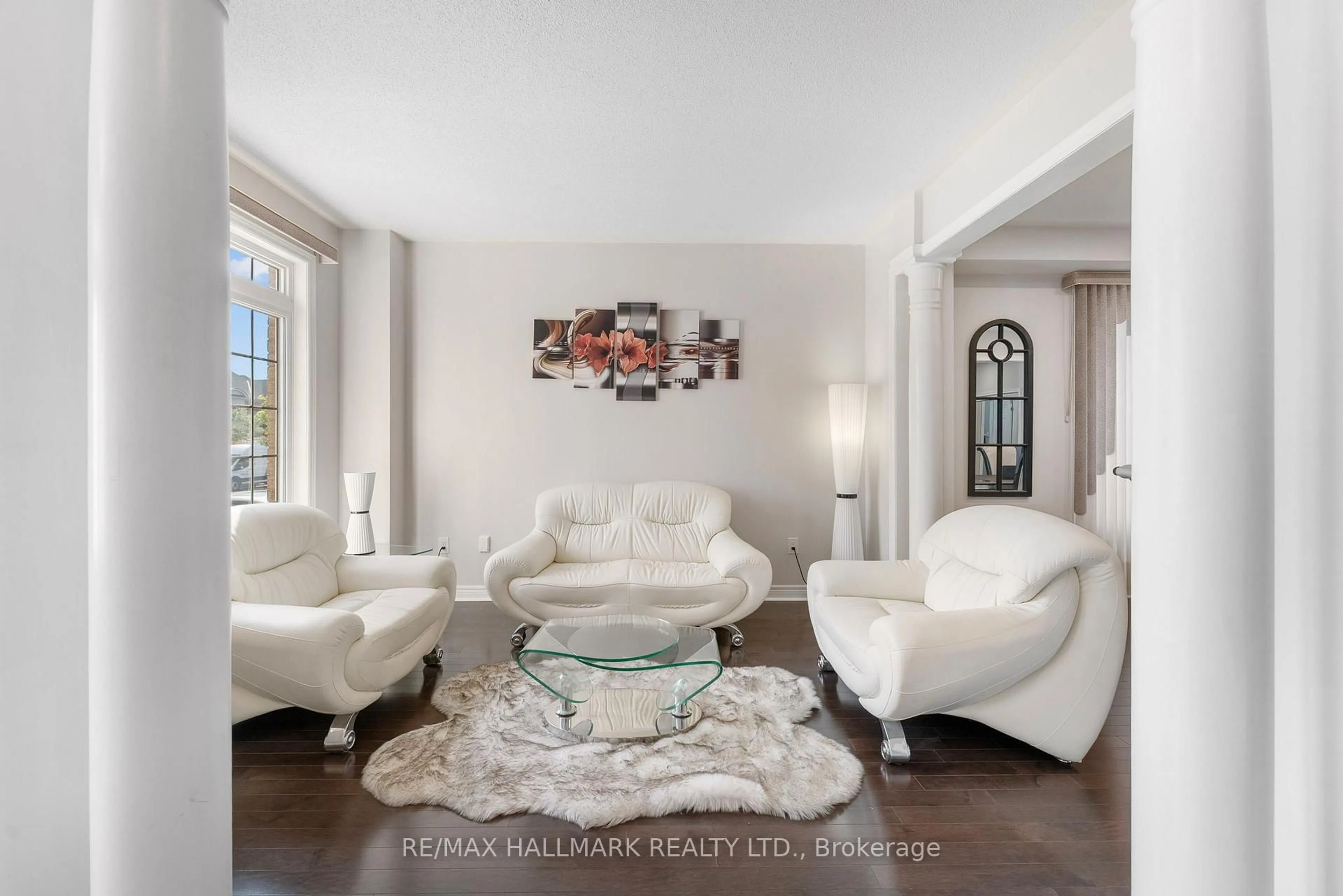 Living room with furniture, ceramic/tile floor for 262 Elbern Markell Dr, Brampton Ontario L6X 3C2