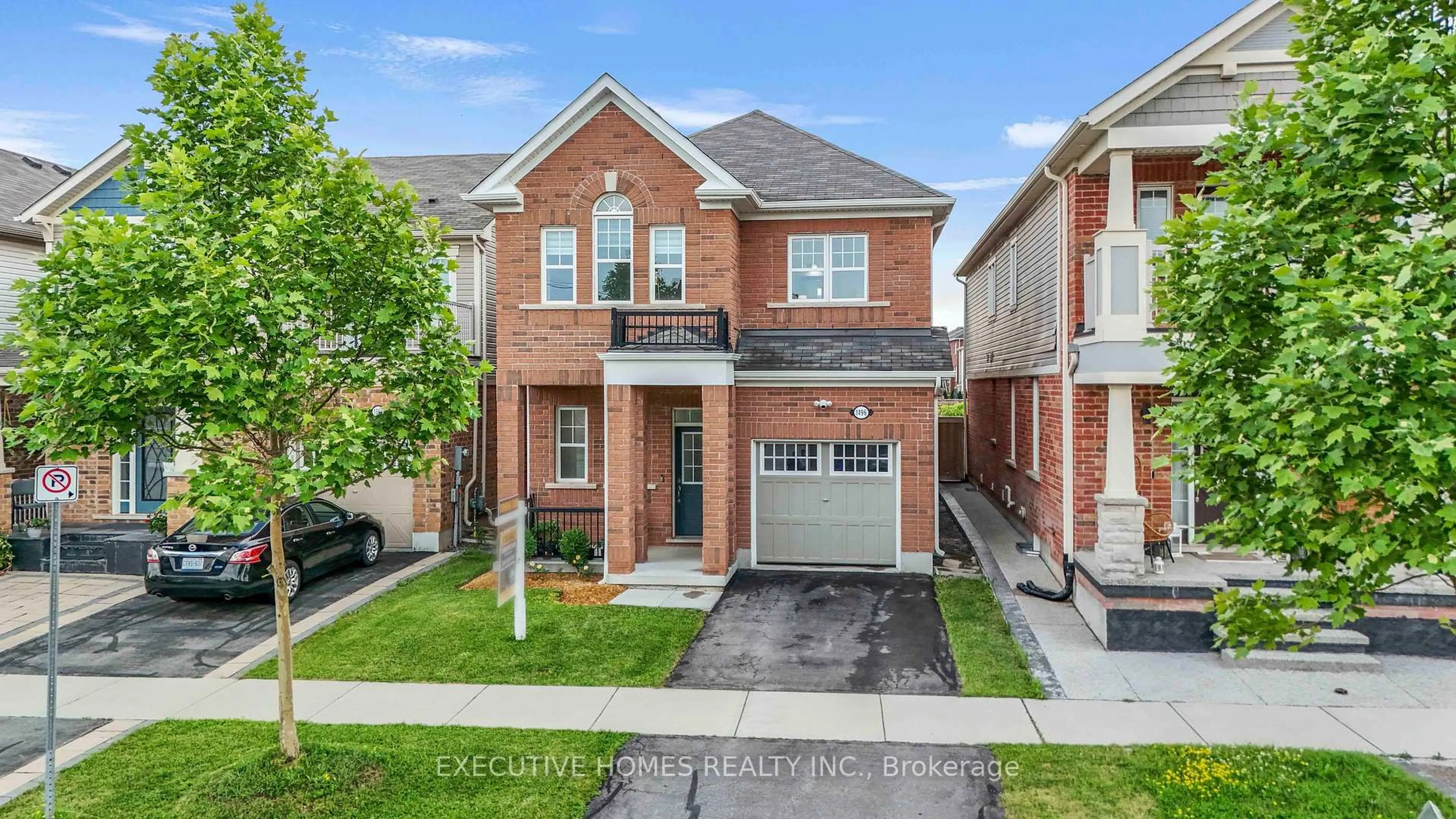 Home with brick exterior material, street for 1496 Farmstead Dr, Milton Ontario L9E 0A8