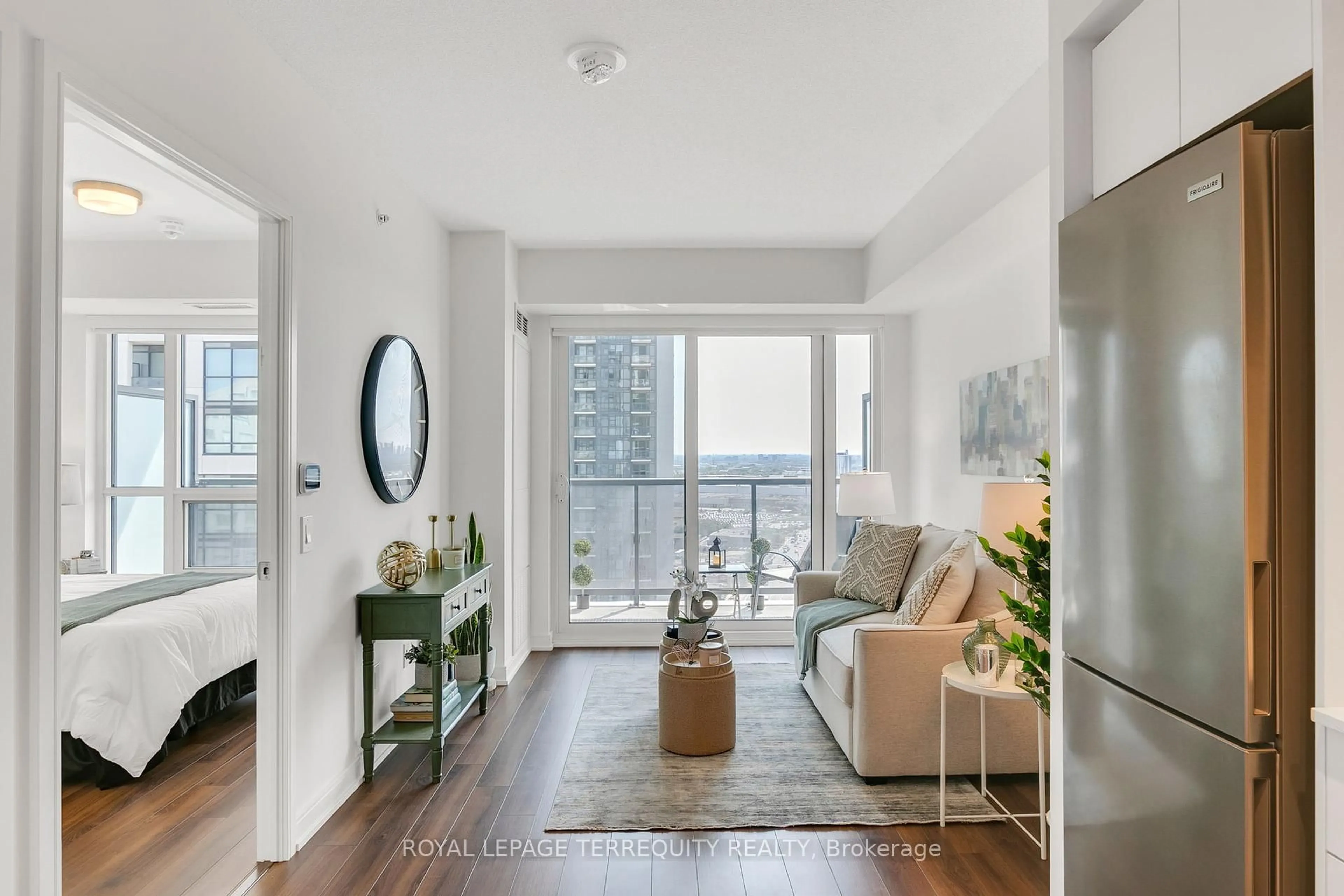 Living room with furniture, unknown for 30 Samuel Wood Way #1911, Toronto Ontario M9B 0C9