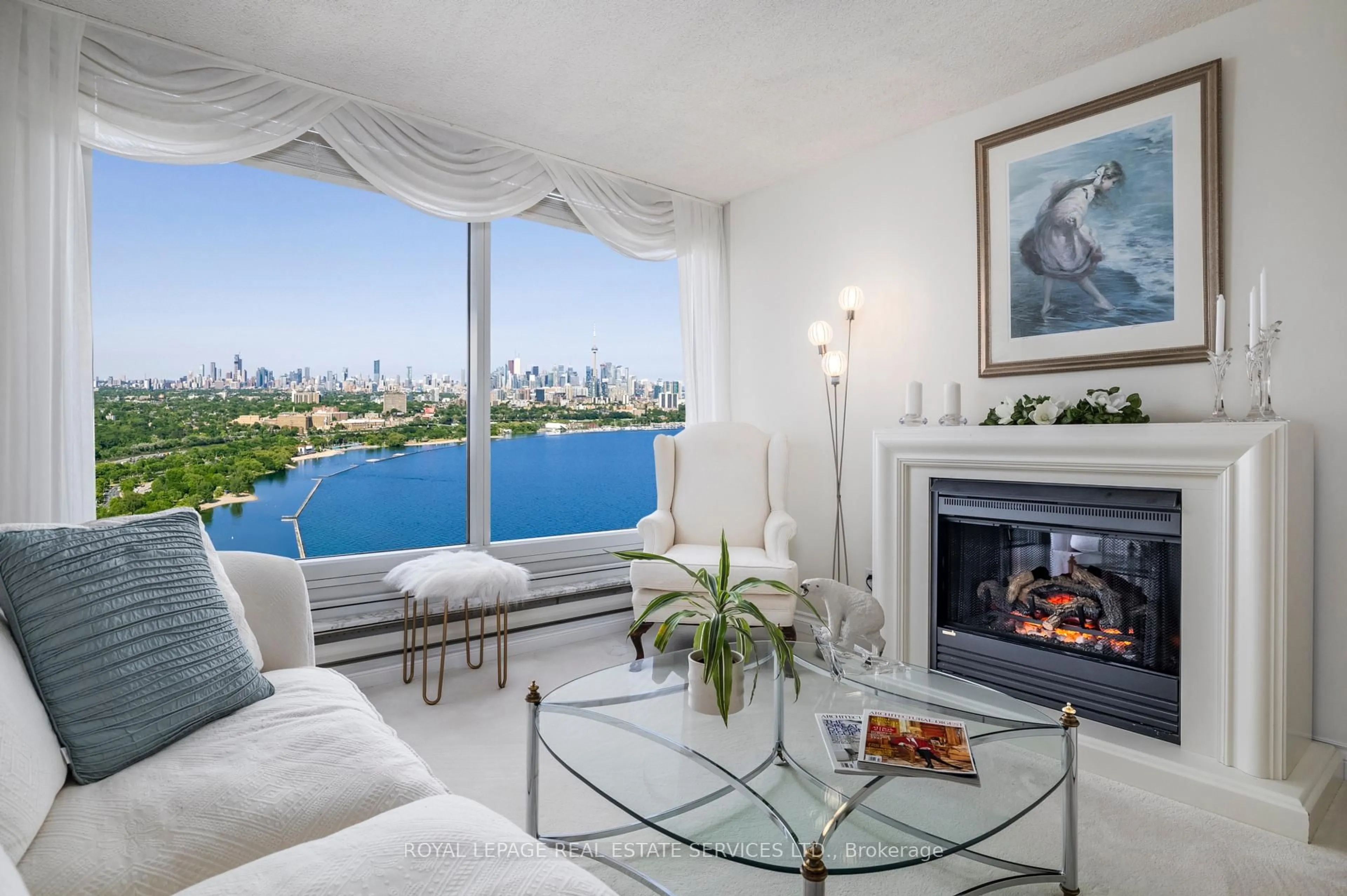 Living room with furniture, unknown for 1 Palace Pier Crt #4302, Toronto Ontario M8V 3W9