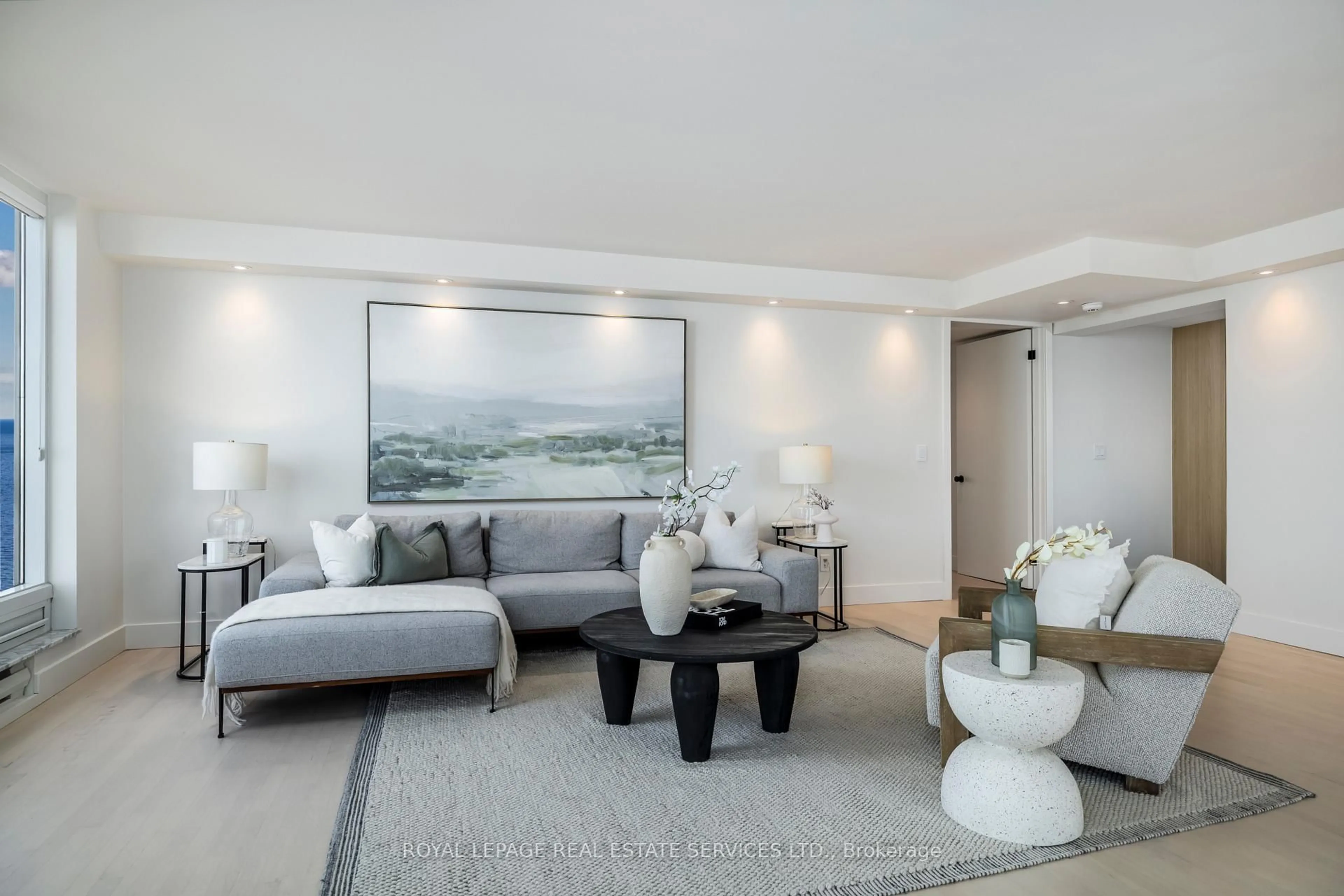 Living room with furniture, unknown for 1 Palace Pier Crt #1203, Toronto Ontario M8V 3W9
