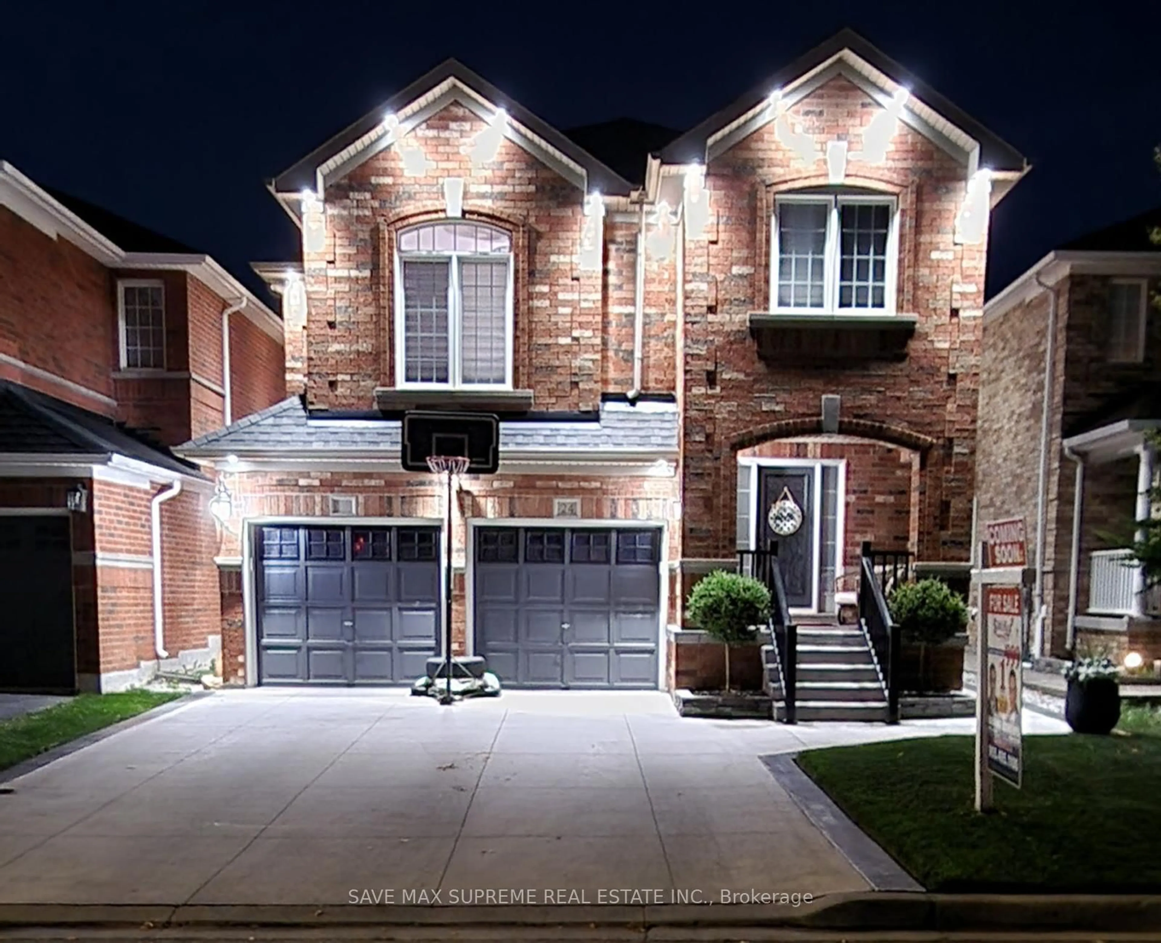 Home with brick exterior material, street for 24 Silver Egret Rd, Brampton Ontario L7A 3P4
