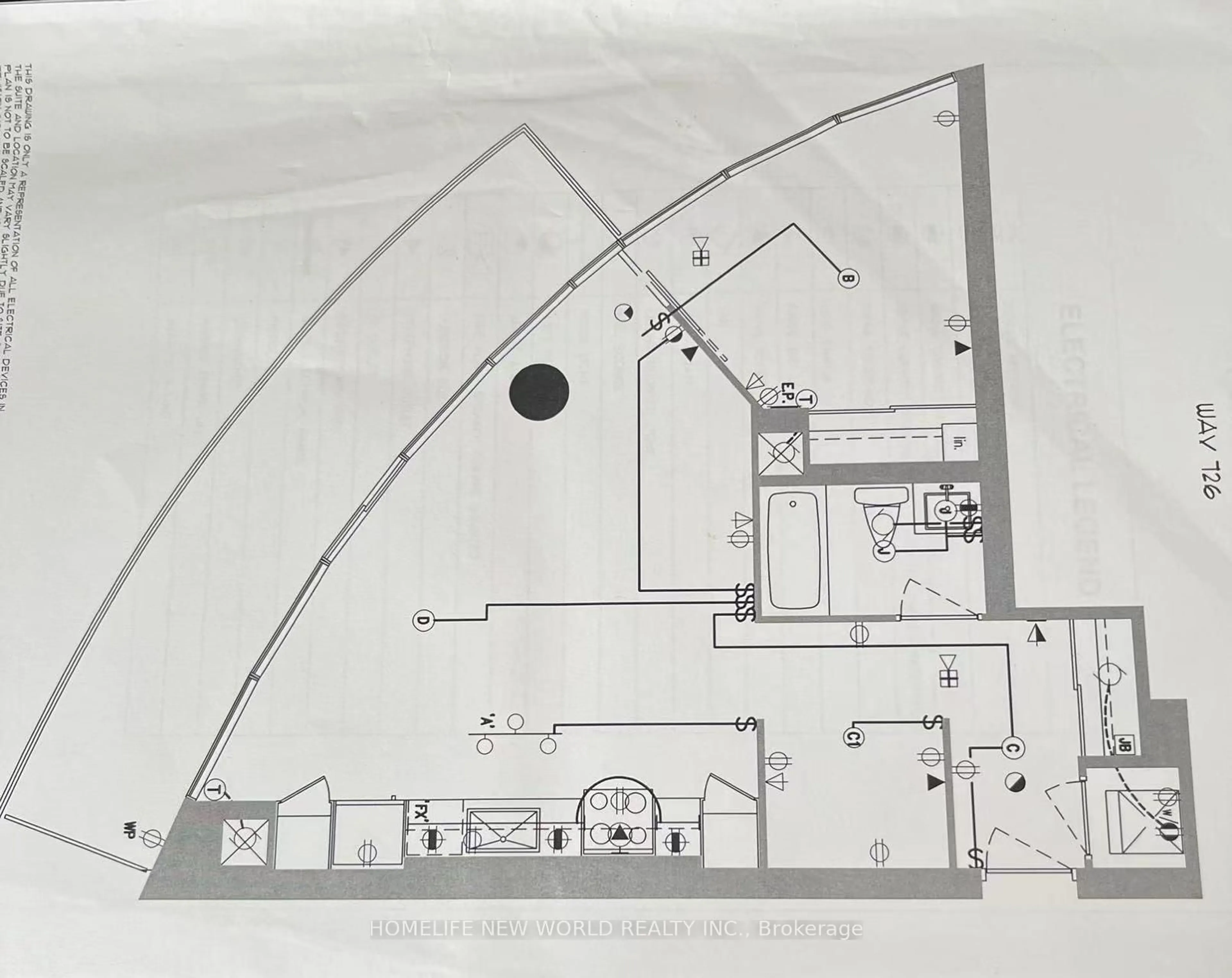 Floor plan for 80 Marine Parade Dr #806, Toronto Ontario M8V 0A3