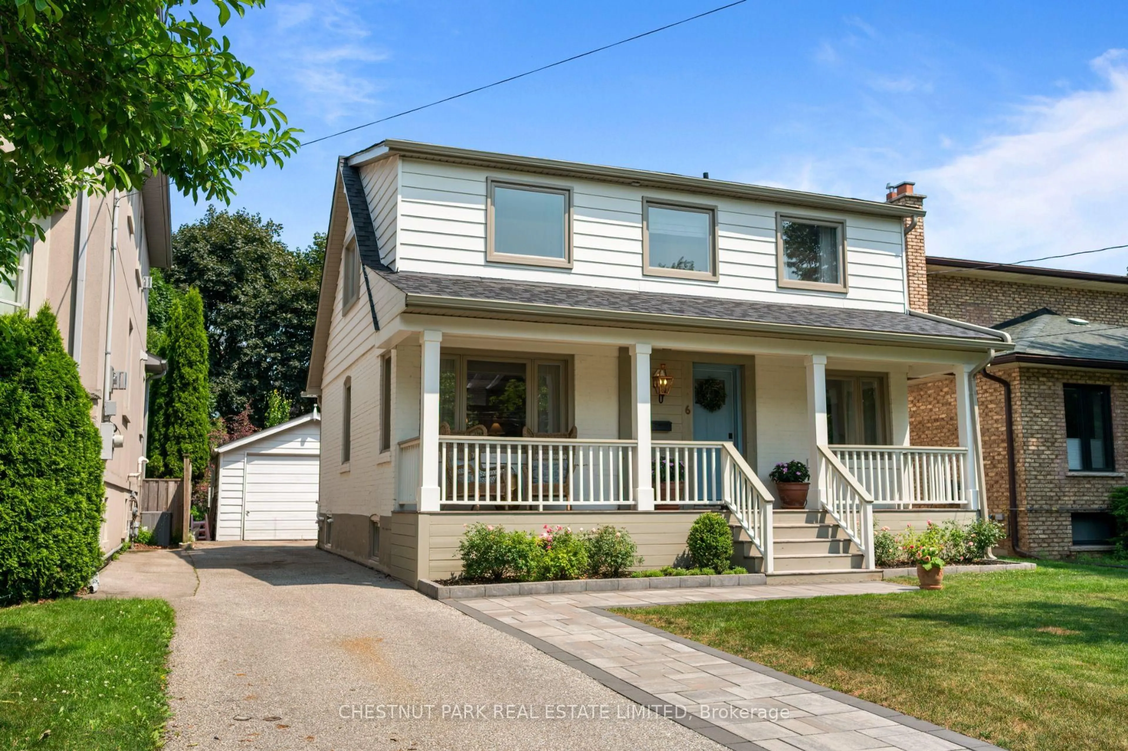 Home with vinyl exterior material, street for 6 Springbrook Gdns, Toronto Ontario M8Z 3B3