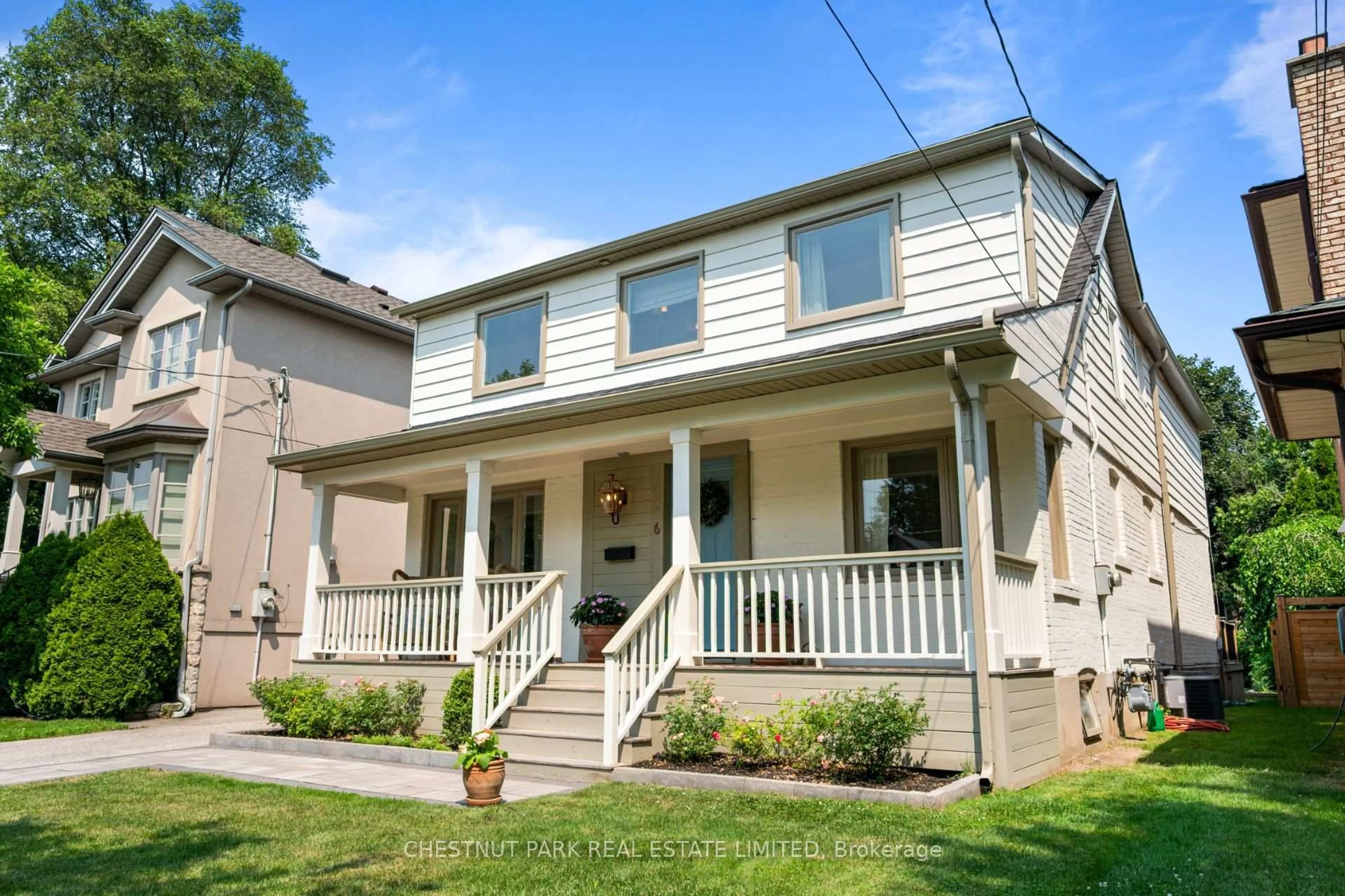Home with vinyl exterior material, street for 6 Springbrook Gdns, Toronto Ontario M8Z 3B3