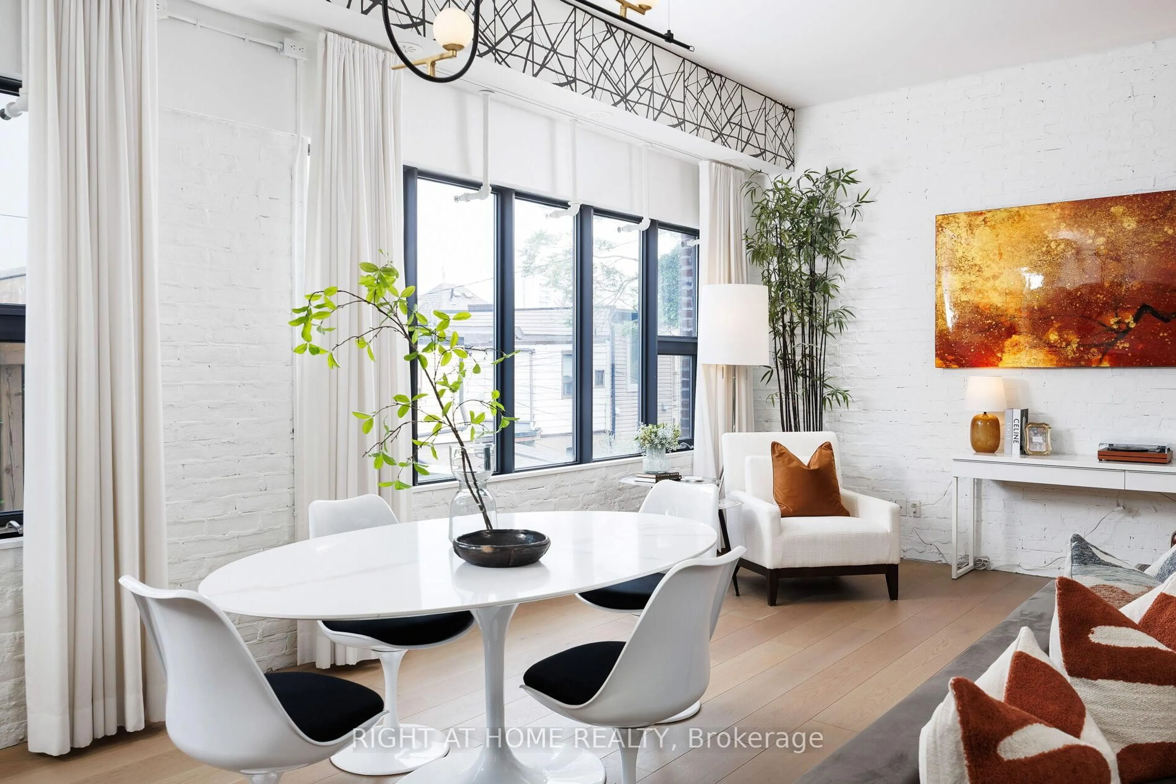 Dining room, ceramic/tile floor for 50 Bartlett Ave #4, Toronto Ontario M6H 3E6