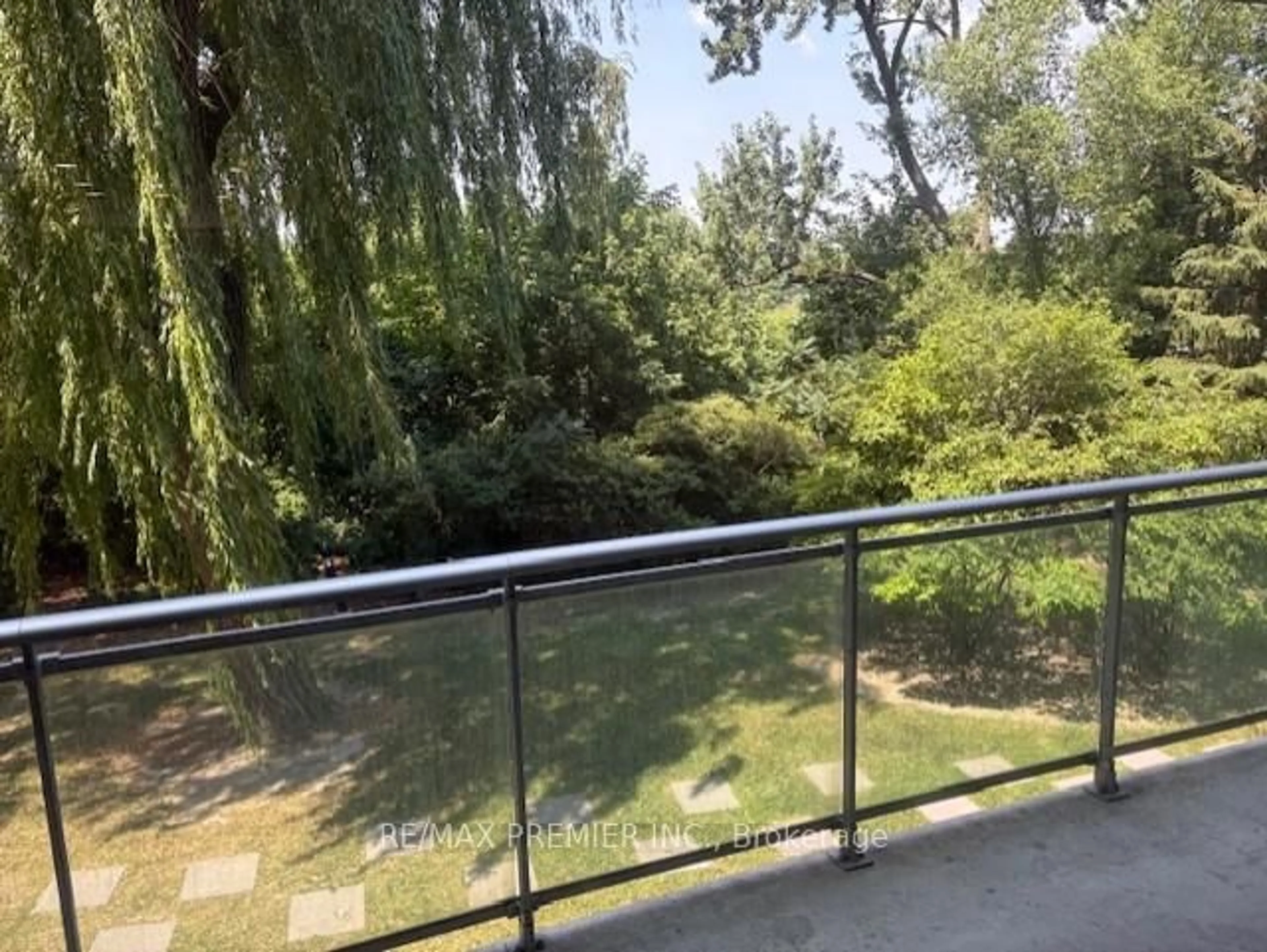 Balcony in the apartment, forest/trees view for 2464 Weston Rd #212, Toronto Ontario M9N 0A2