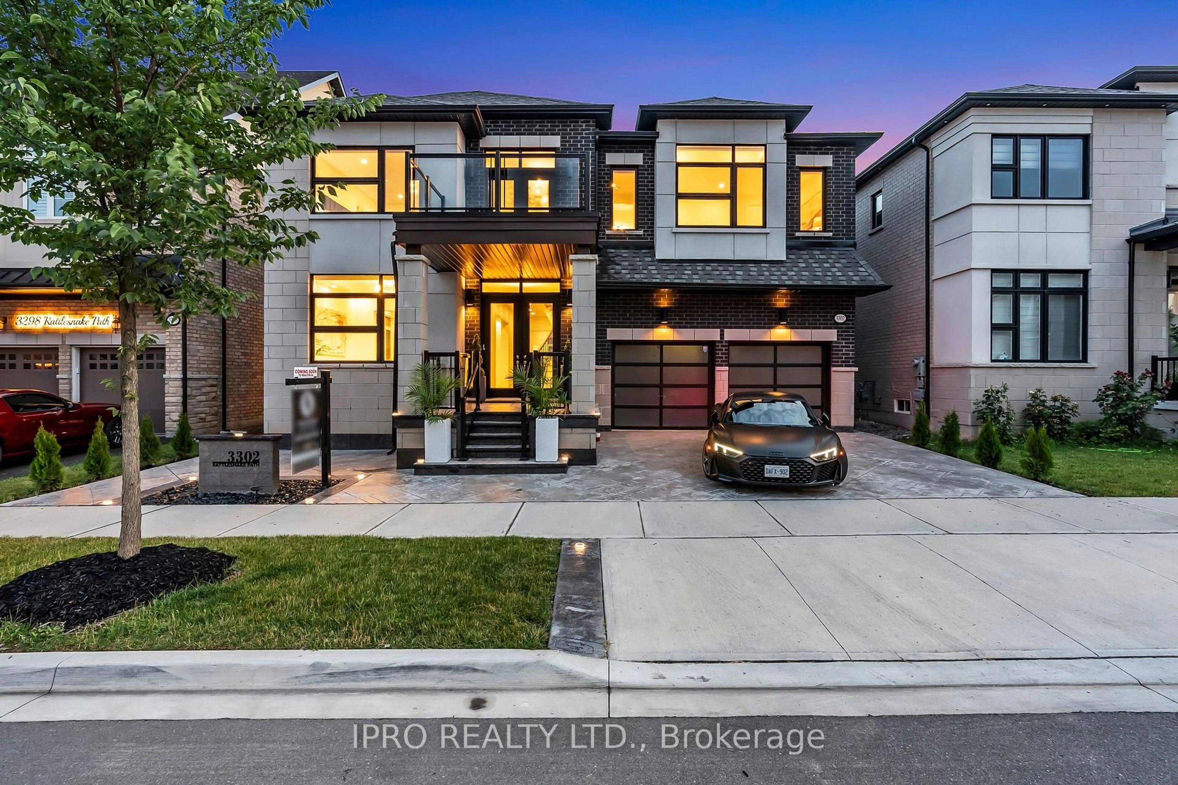 Home with brick exterior material, street for 3302 Rattlesnake Path, Oakville Ontario L6M 5K4