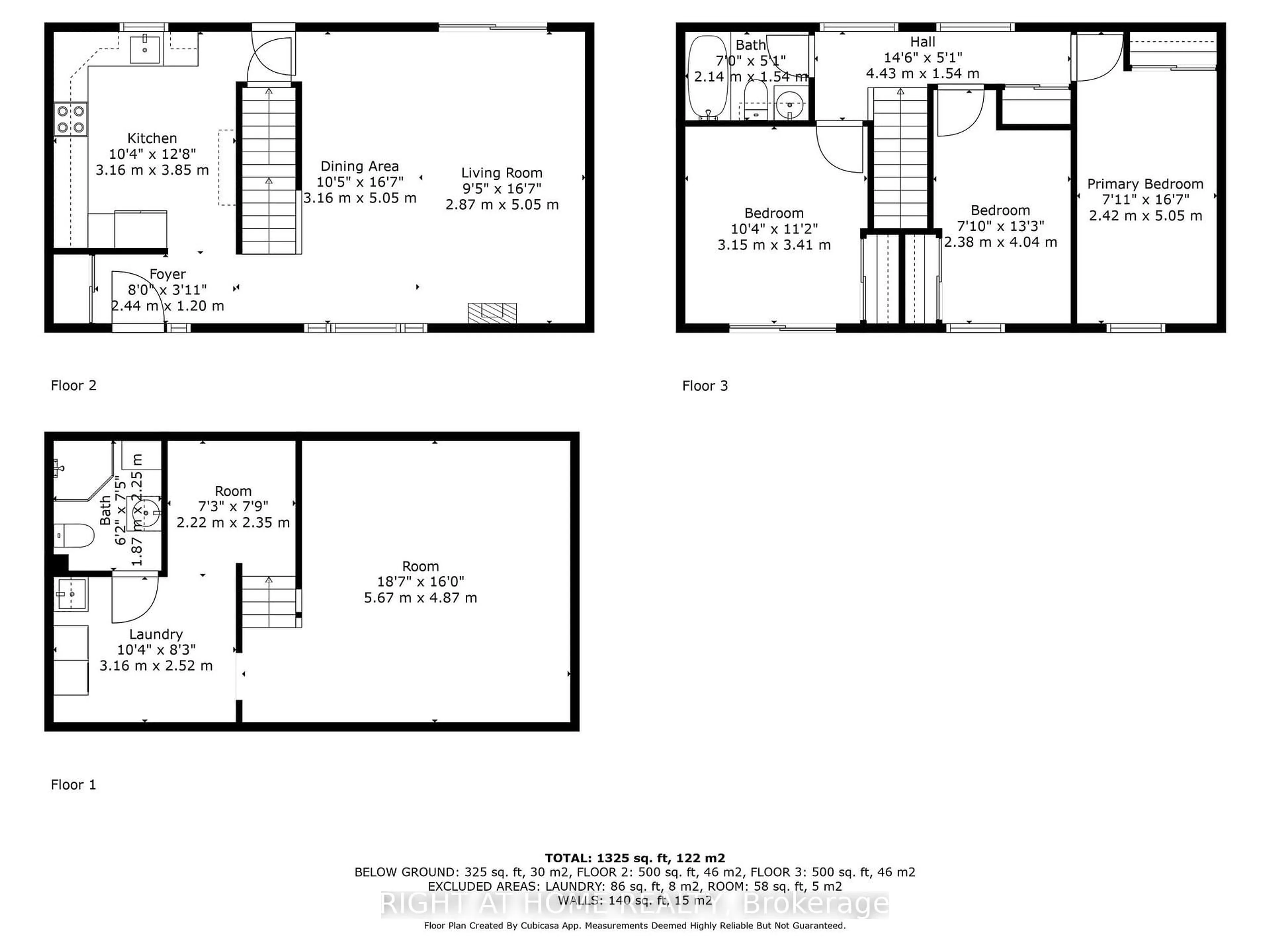 Floor plan for 19 Hearthstone Crt, Brampton Ontario L6S 1N8