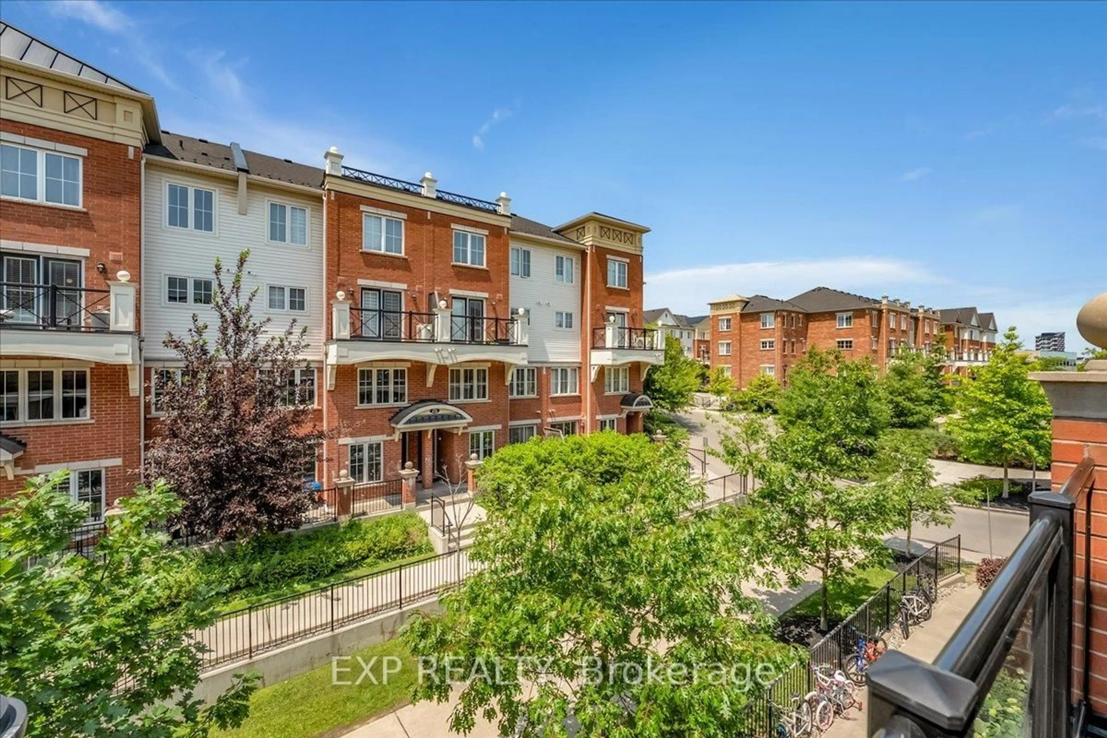 A pic from outside/outdoor area/front of a property/back of a property/a pic from drone, city buildings view from balcony for 2468 Post Rd #14, Oakville Ontario L6H 0J2