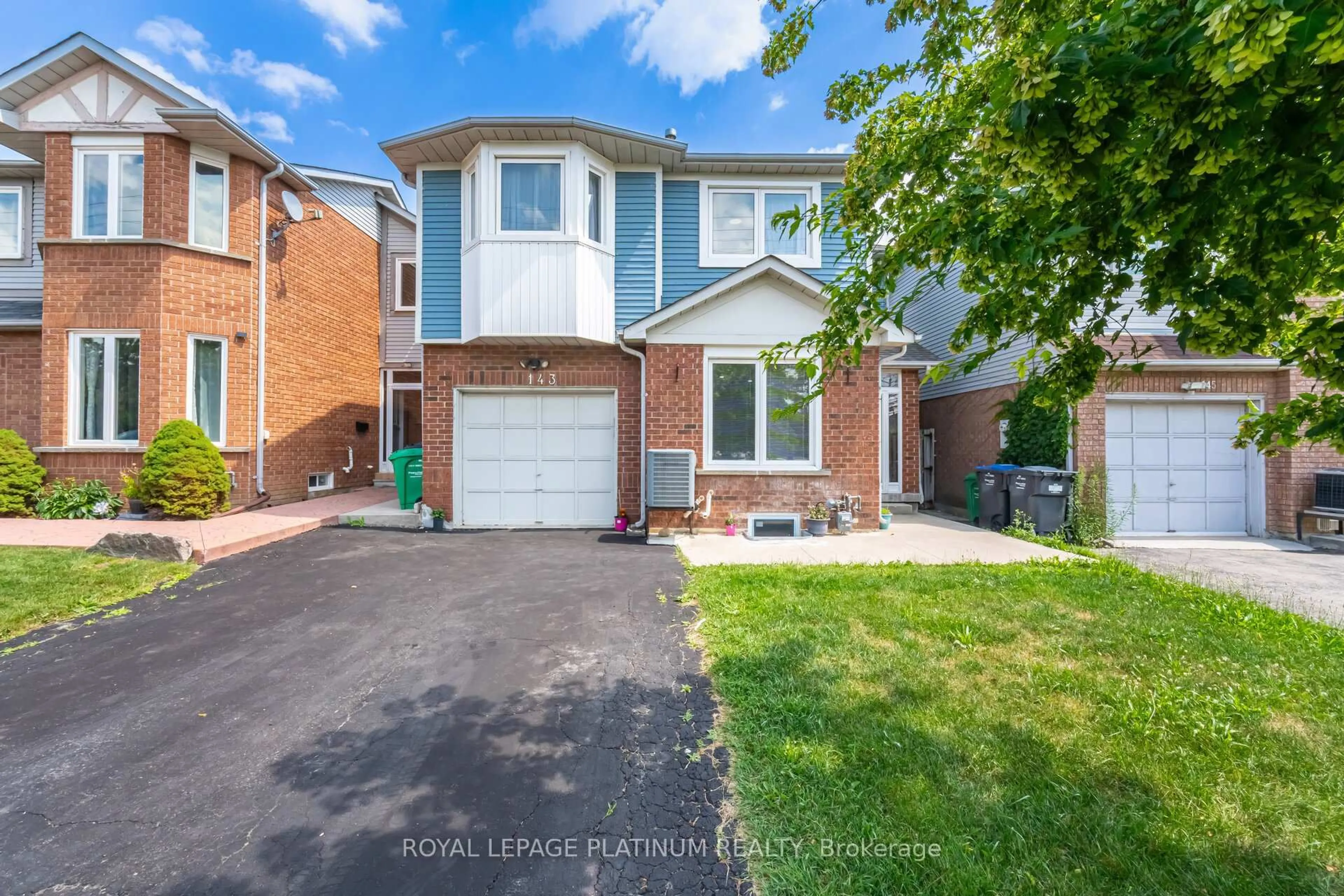 Home with brick exterior material, street for 143 Millstone Dr, Brampton Ontario L6Y 4P9