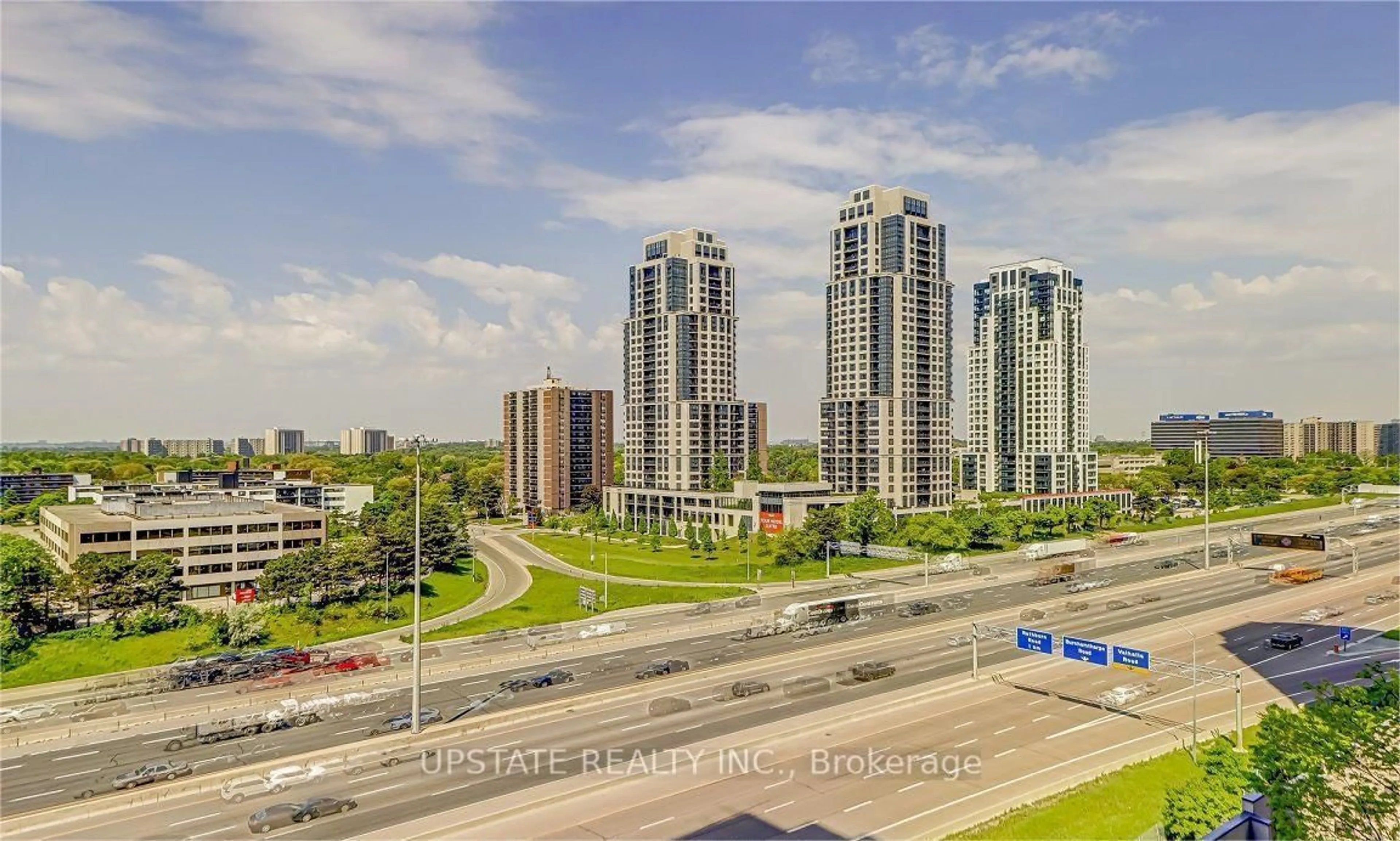 A pic from outside/outdoor area/front of a property/back of a property/a pic from drone, city buildings view from balcony for 30 Gibbs Rd #710, Toronto Ontario M9B 0E4