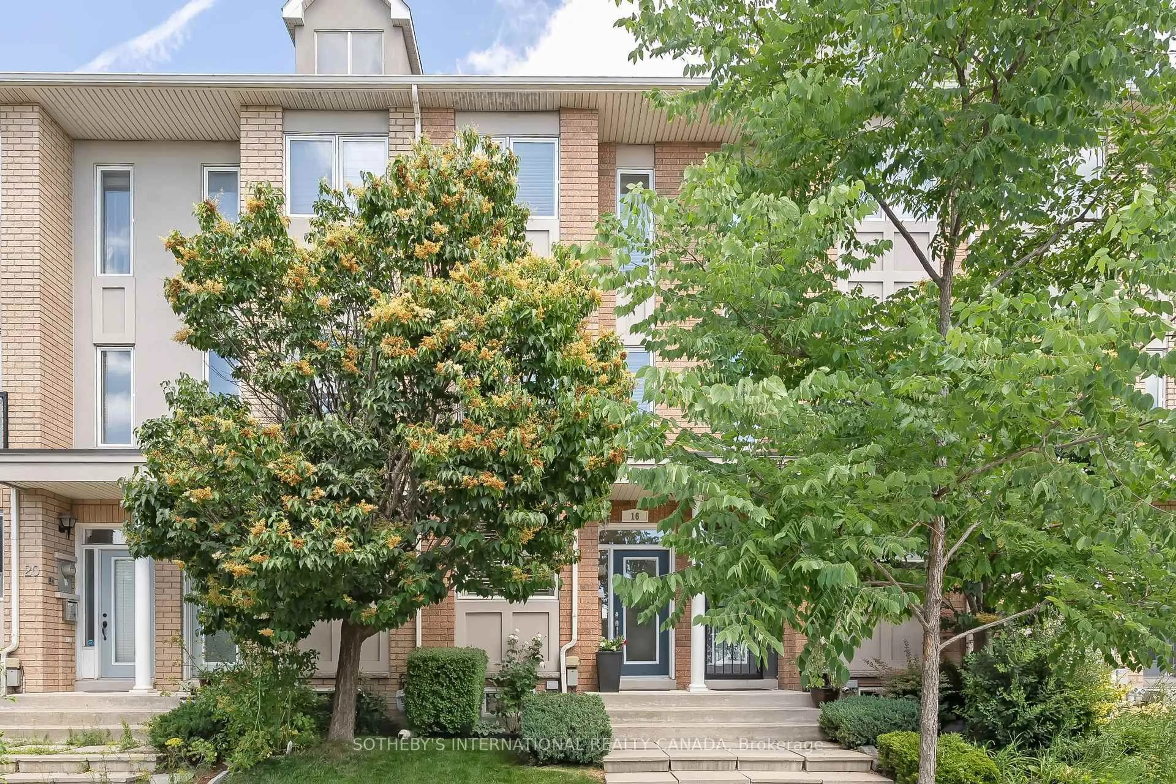 Home with brick exterior material, street for 16 Market Garden Mews, Toronto Ontario M8Z 0A5