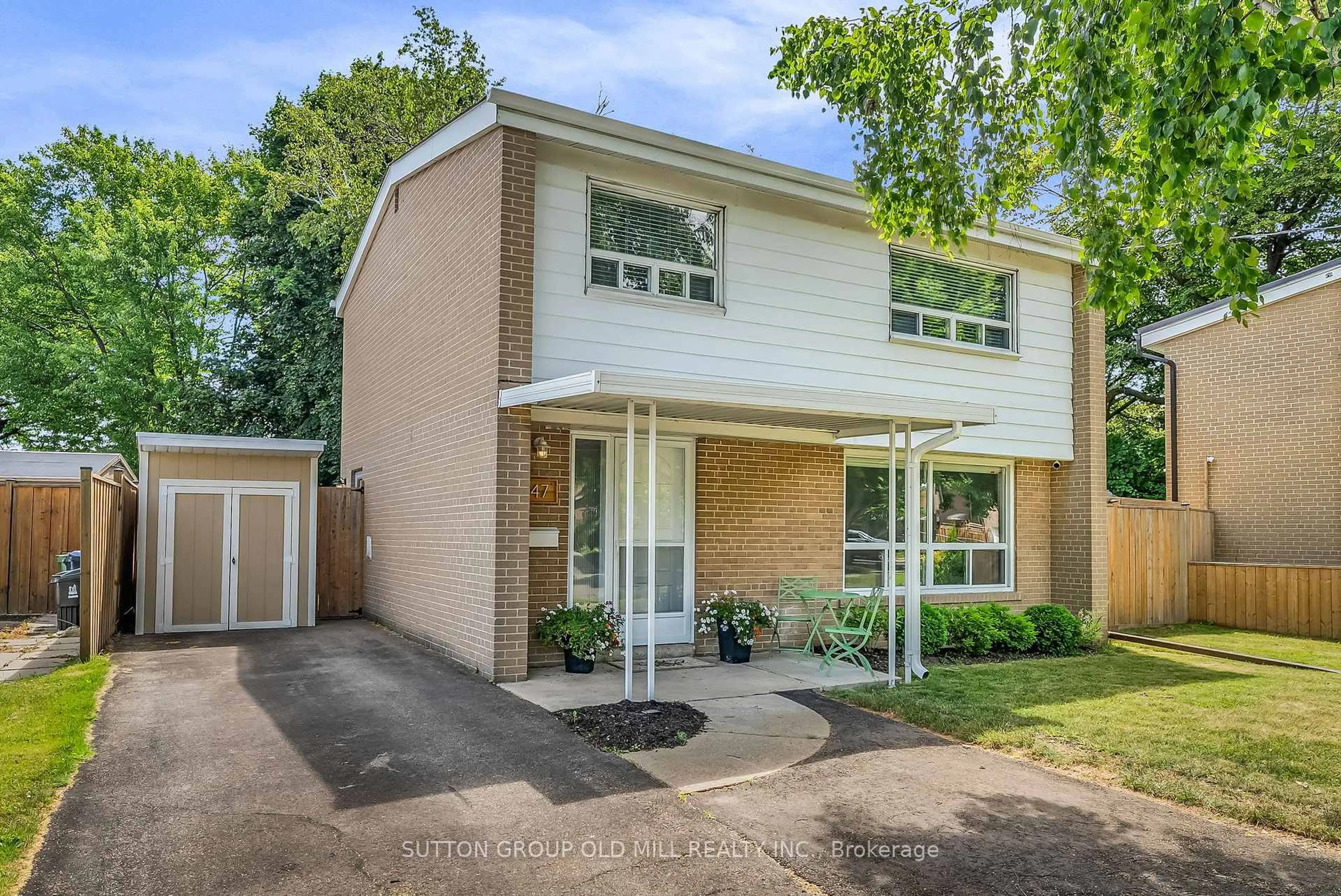 Home with brick exterior material, street for 47 Ashfield Dr, Toronto Ontario M9C 4T7