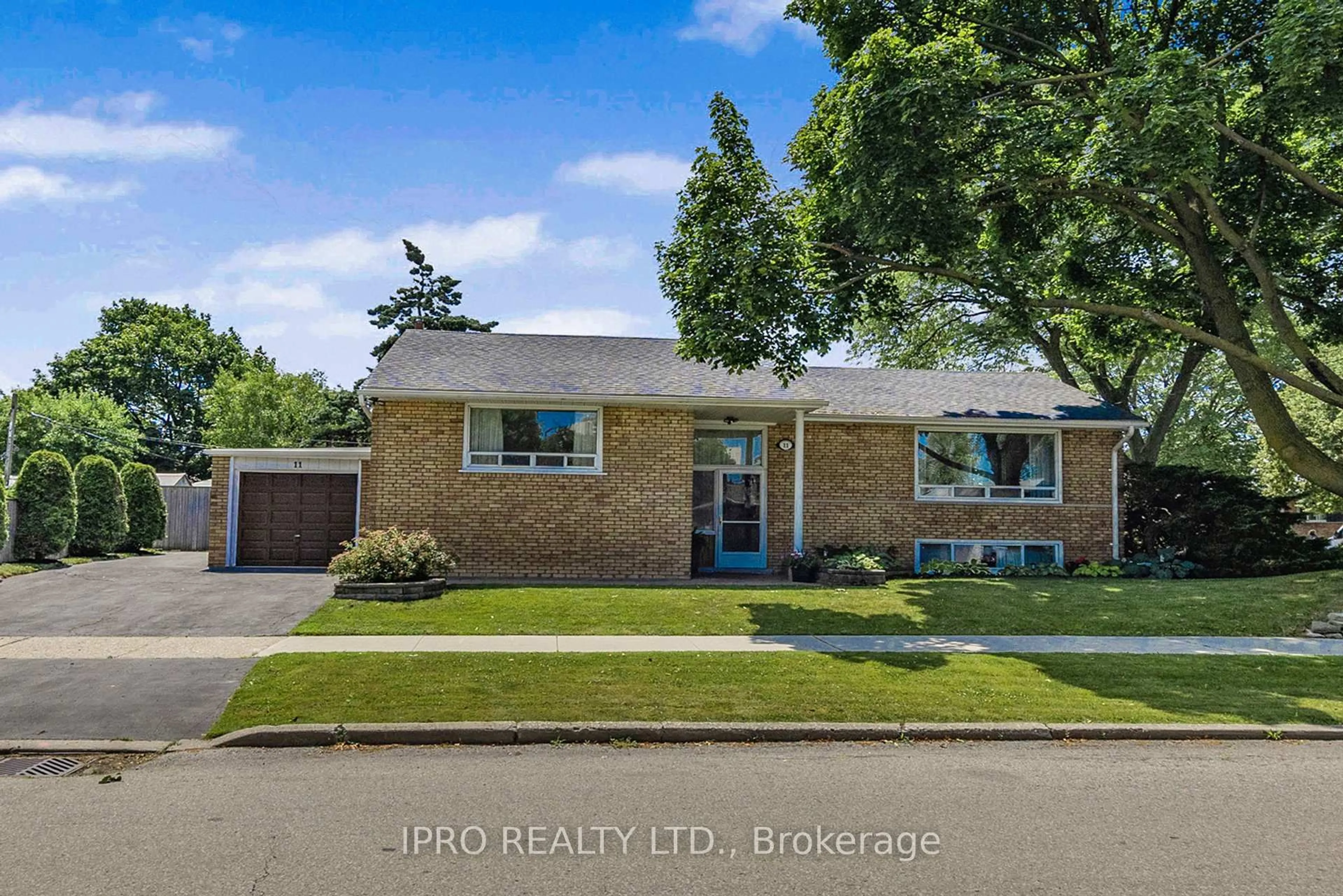Home with brick exterior material, street for 11 Nugent Rd, Toronto Ontario M9R 1N1